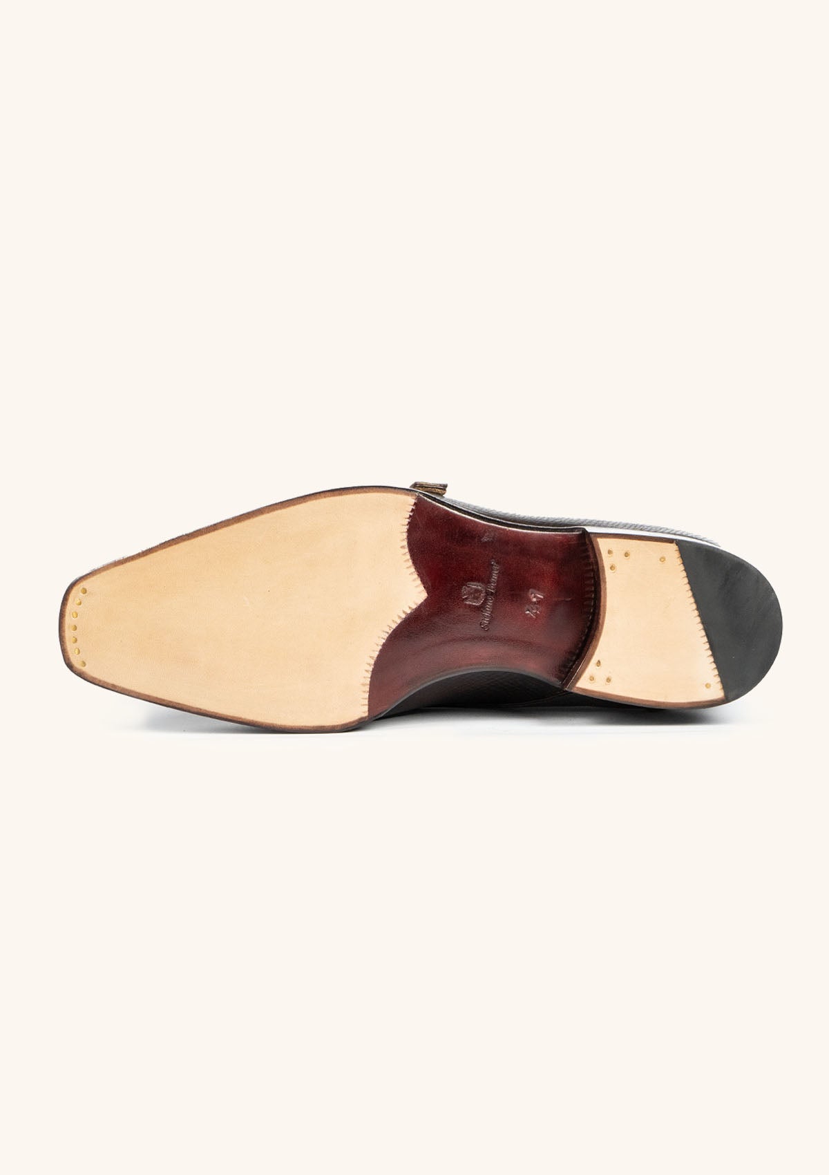 Stefano Bemer Classica Double Monk Pelle Marrone 42