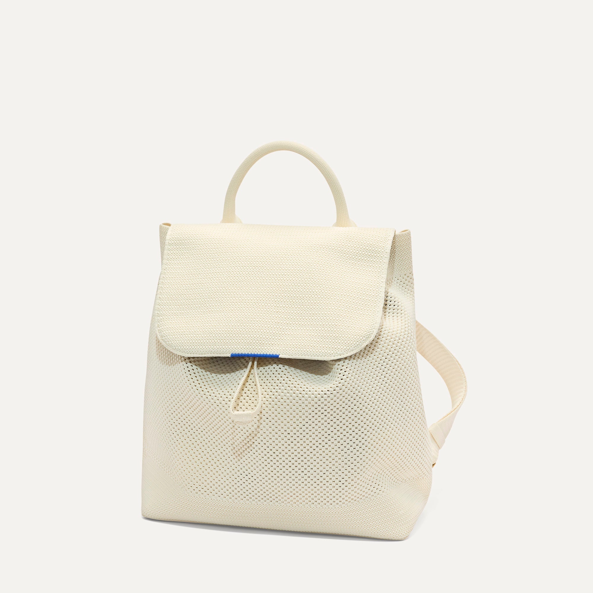 Rothy's The Cinch Backpack zaino Coconut Crochet avorio