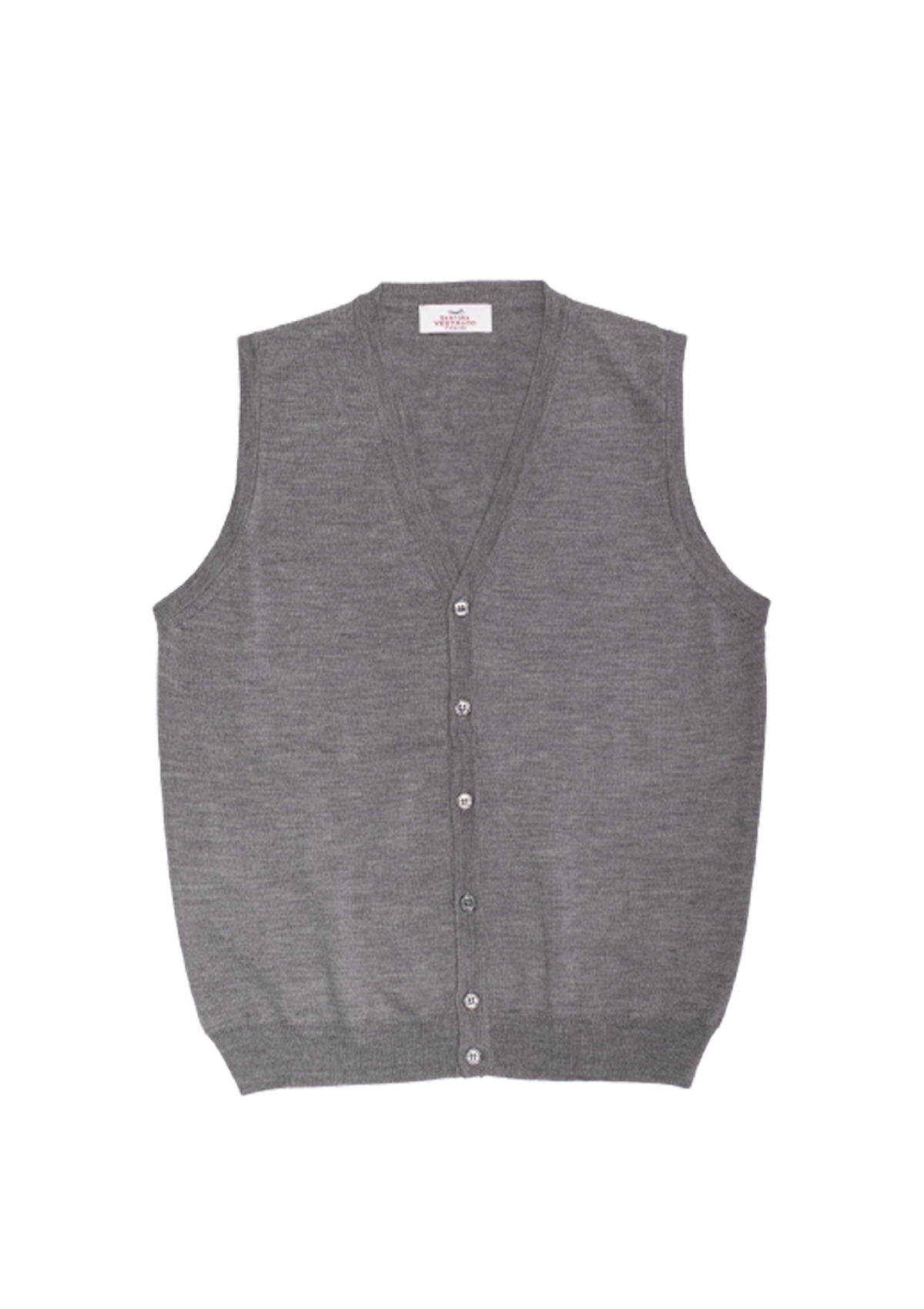 Stefano Bemer SV7006 Gilet Grigio Lana Merino Panciotto
