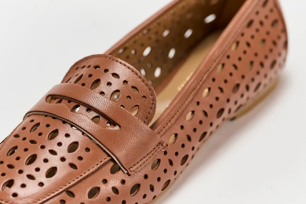 Sandro Barbera & Figli Ambra 11 mocassino donna cuoio nappa
