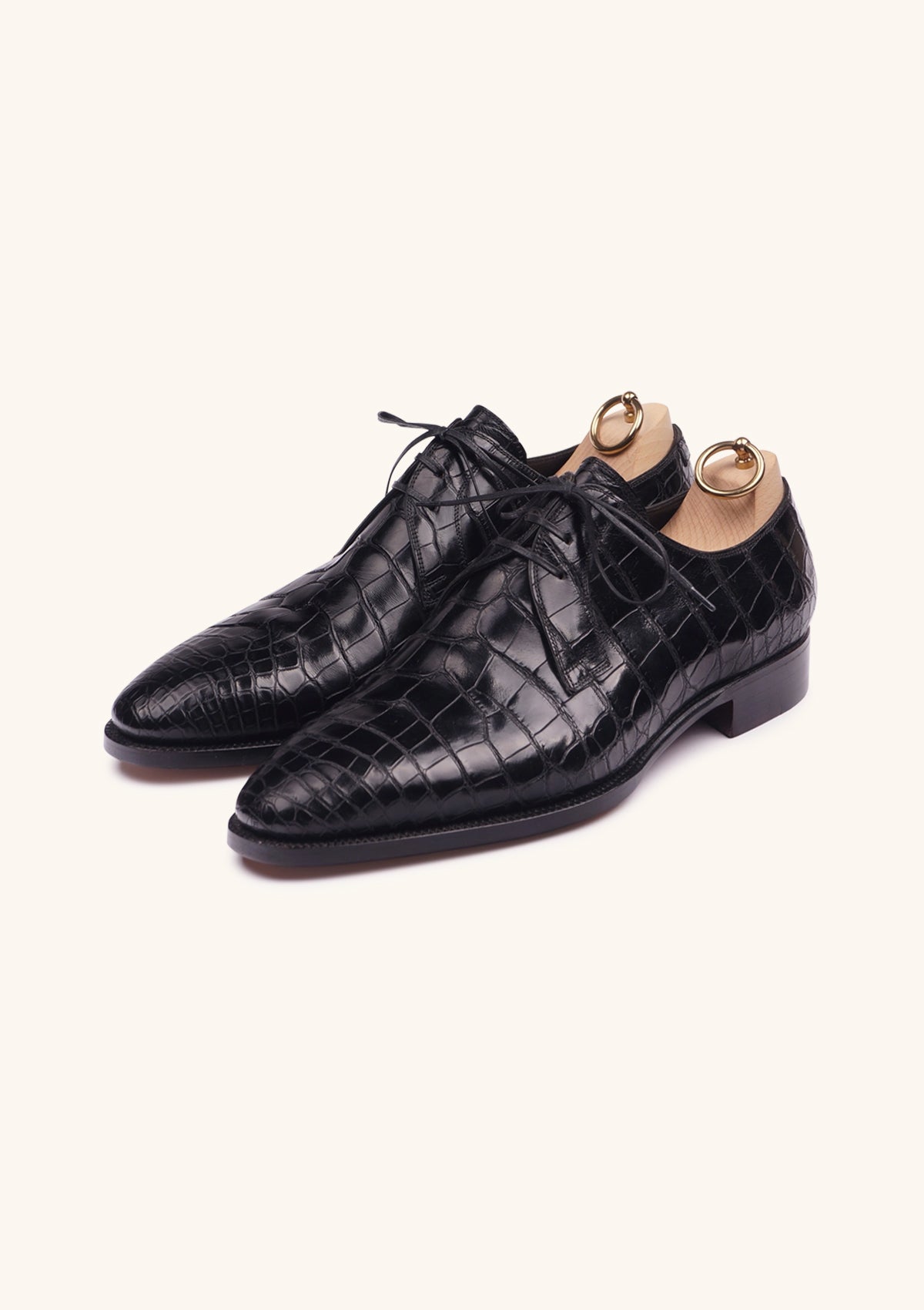 Stefano Bemer Derbies C5240 derby uomo coccodrillo nero 42