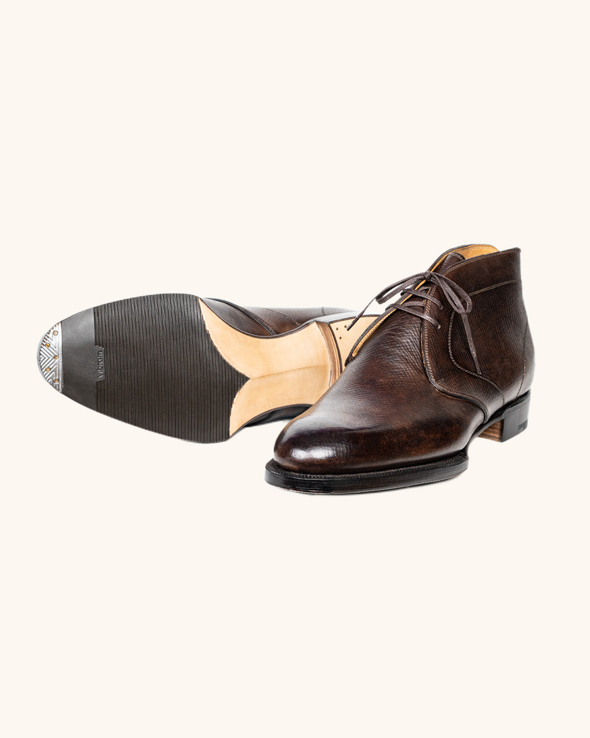 Stefano Bemer Boots T7000 Stivaletti Pelle Marrone Chukka
