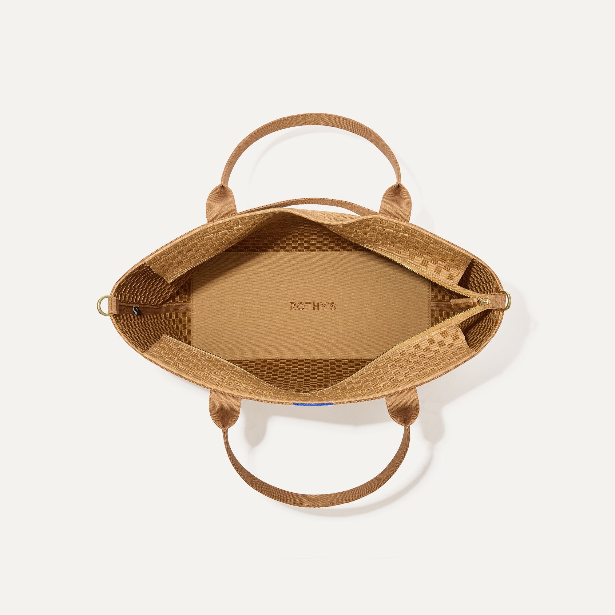 Rothy's The Zip Travel Tote borsa viaggio Hazelnut con zip