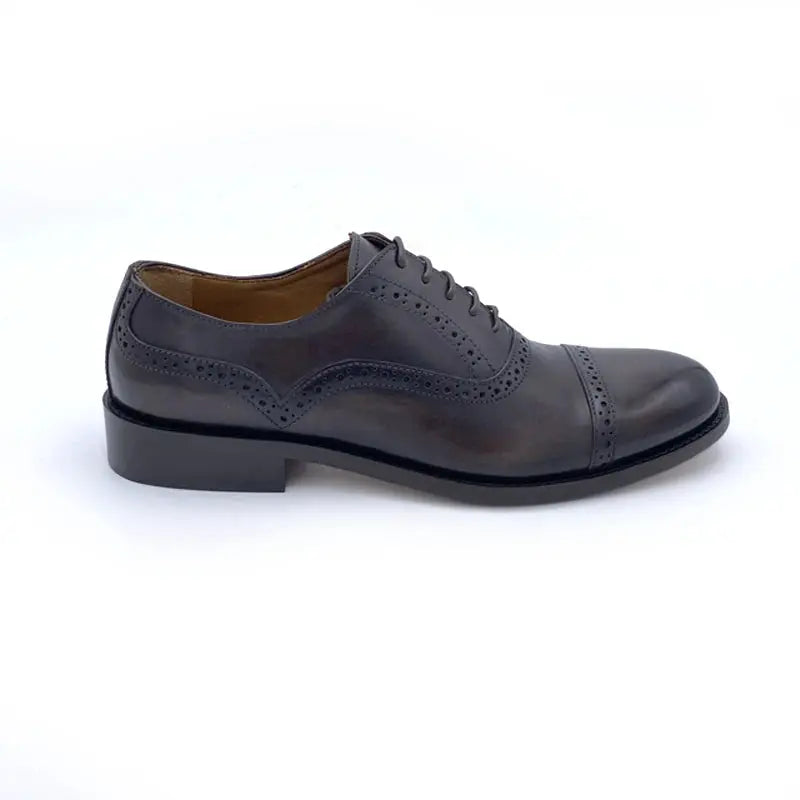 Sandro Barbera 44204 Oxford Half Brogue Uomo Cioccolato Pelle