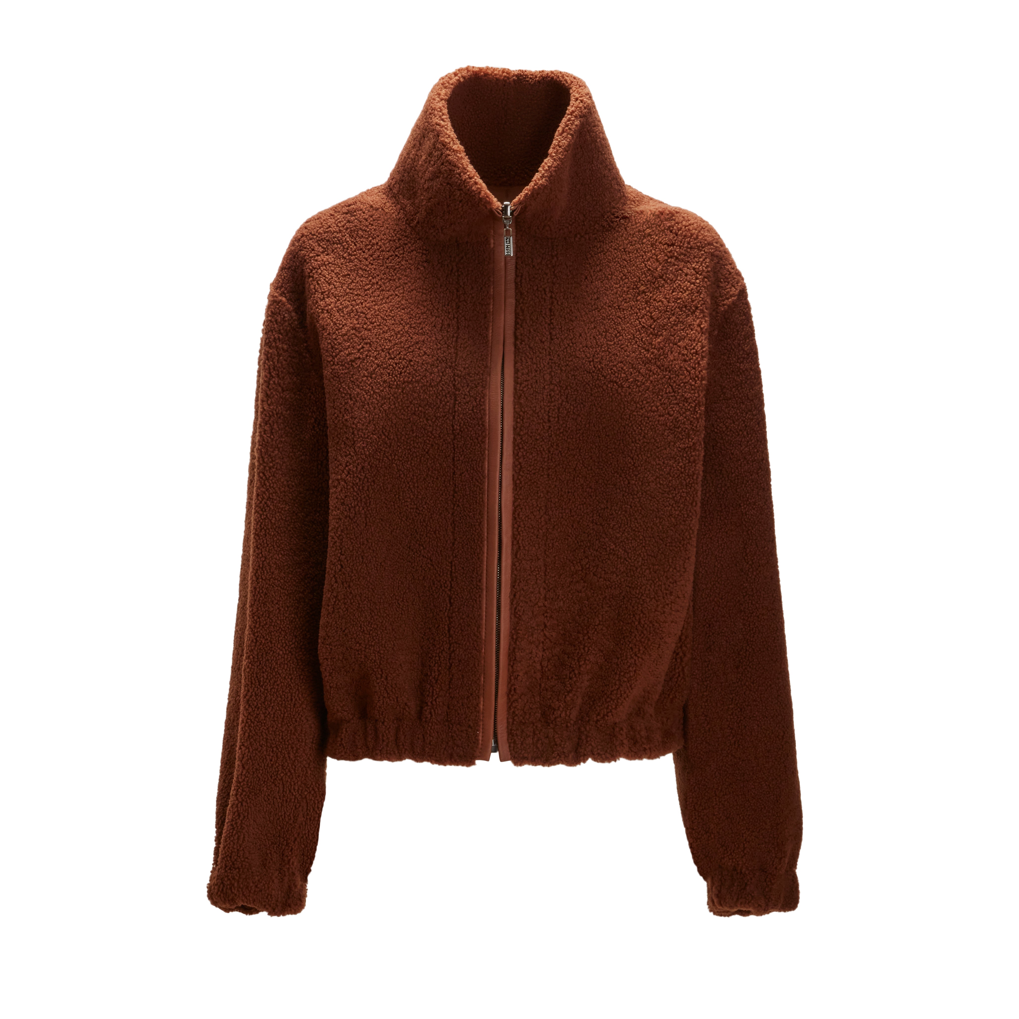 F.lli Rossetti 98414 Bomber Donna Shearling Biscotto Reversibile