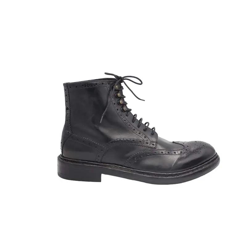 Sandro Barbera & Figli Stone Wax 6090 stivaletto uomo nero