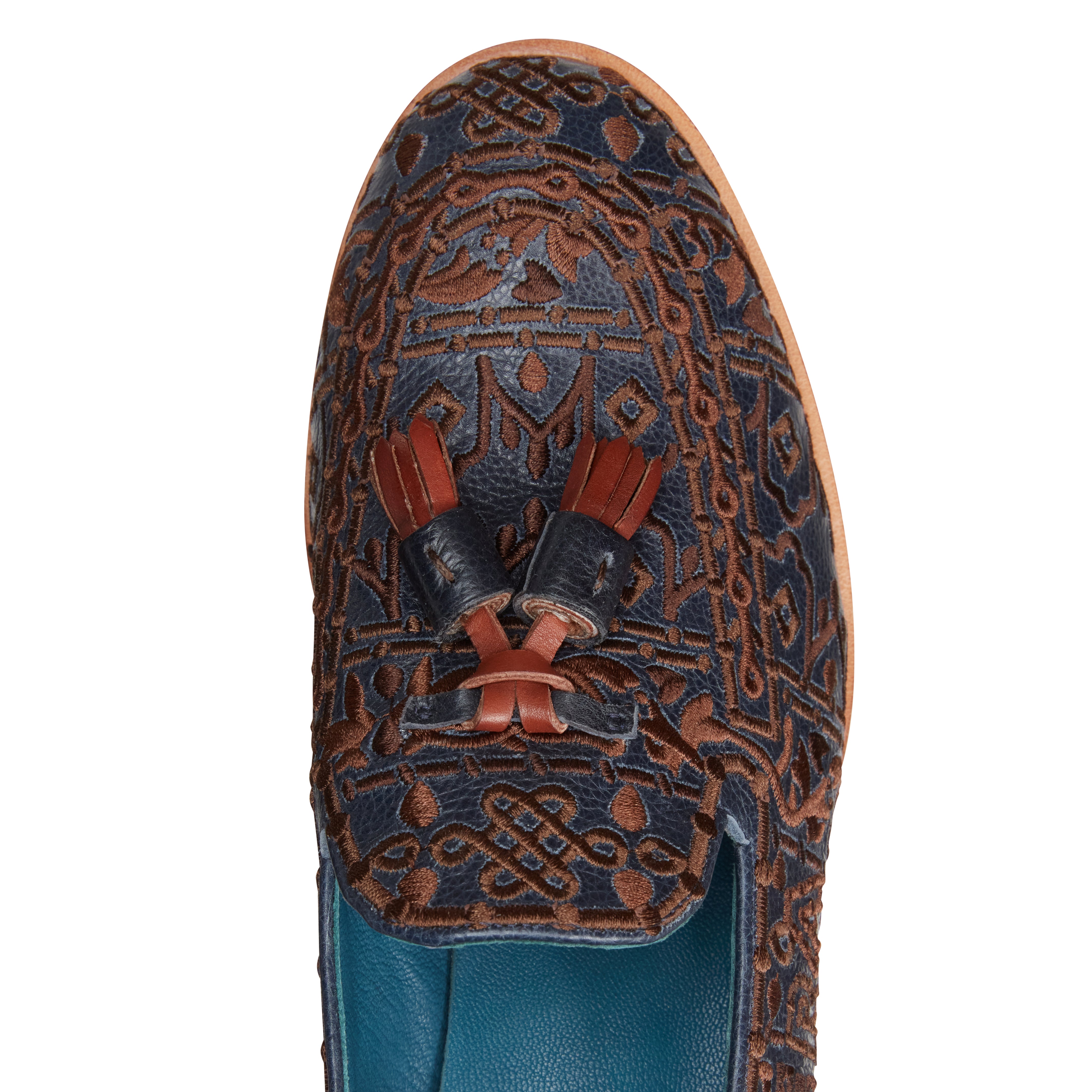 F.lli Rossetti Brera 68109 Mocassino Donna Blu Ricamato