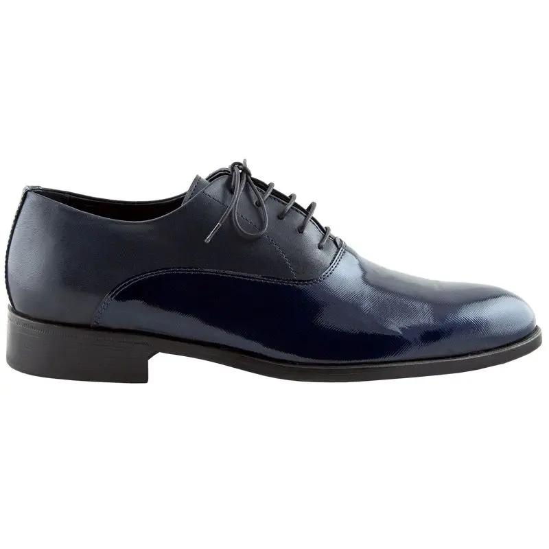 Sandro Barbera 1132 Saffiano francesina uomo vernice blu