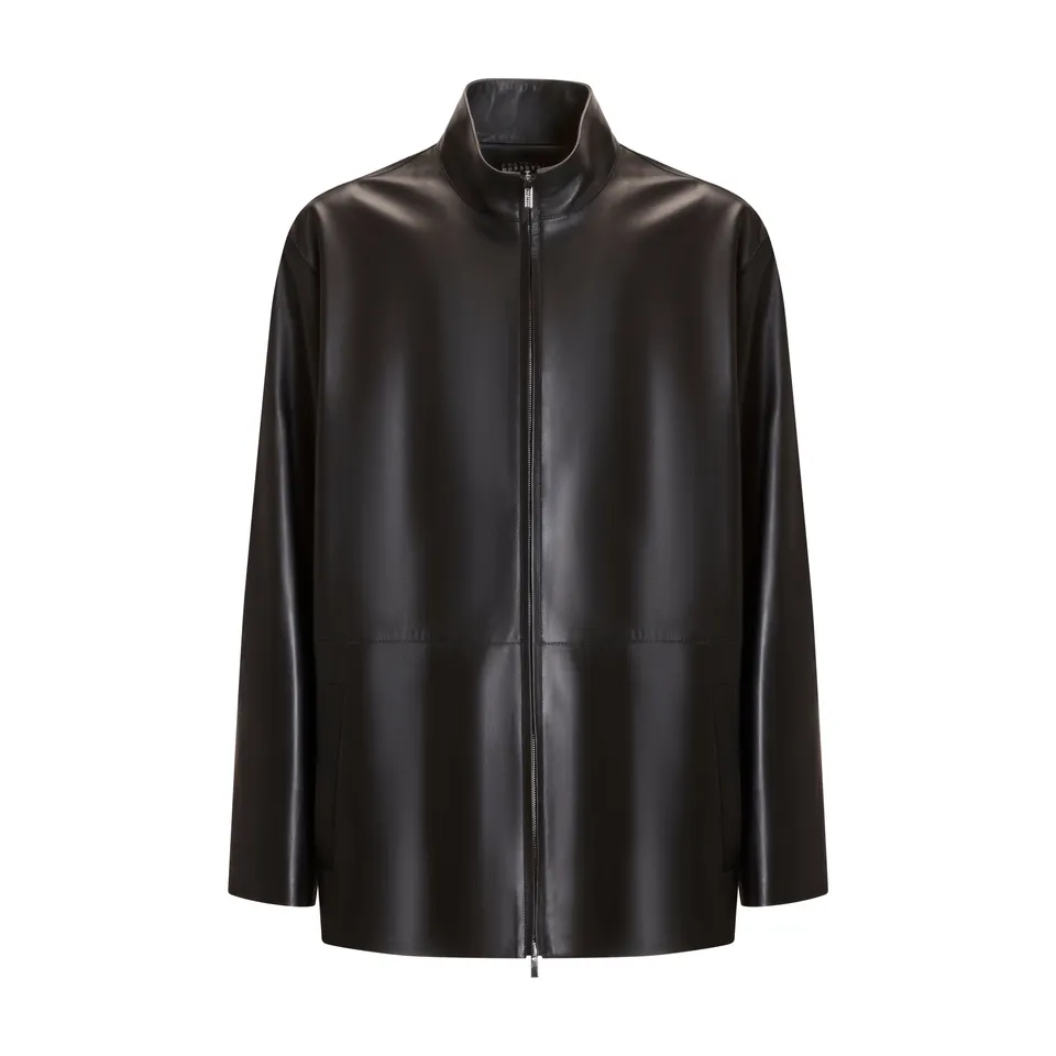 F.lli Rossetti 99797 Caban Pelle Uomo Nero Nappa
