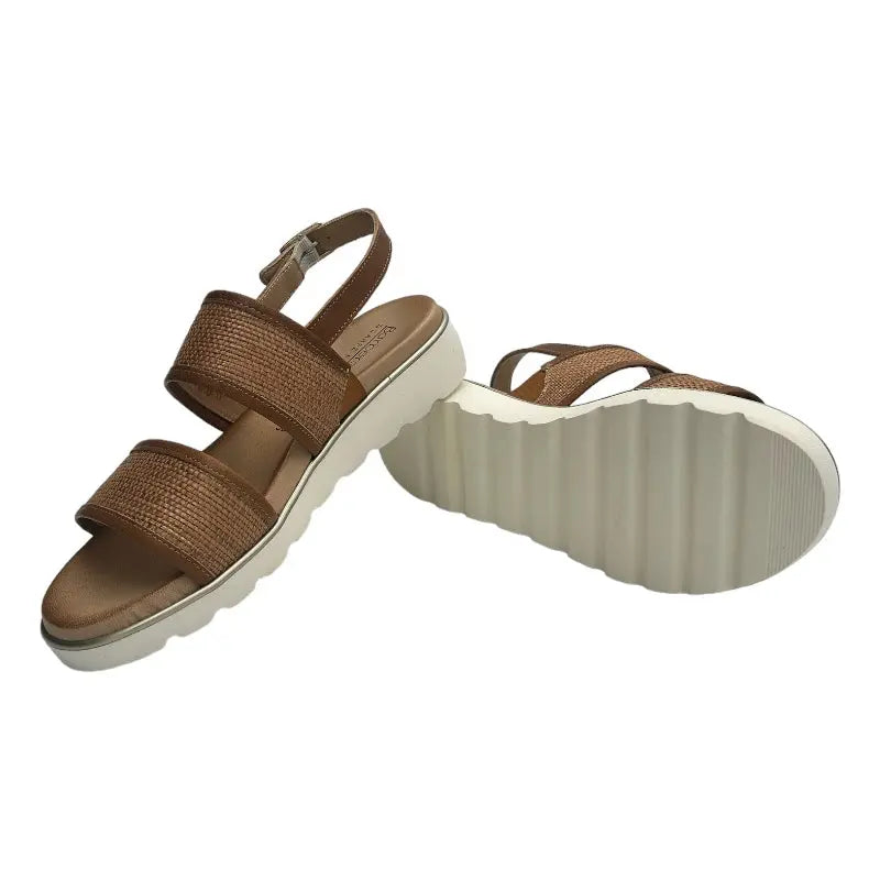 Sandro Barbera 1067 sandalo donna cuoio in pelle