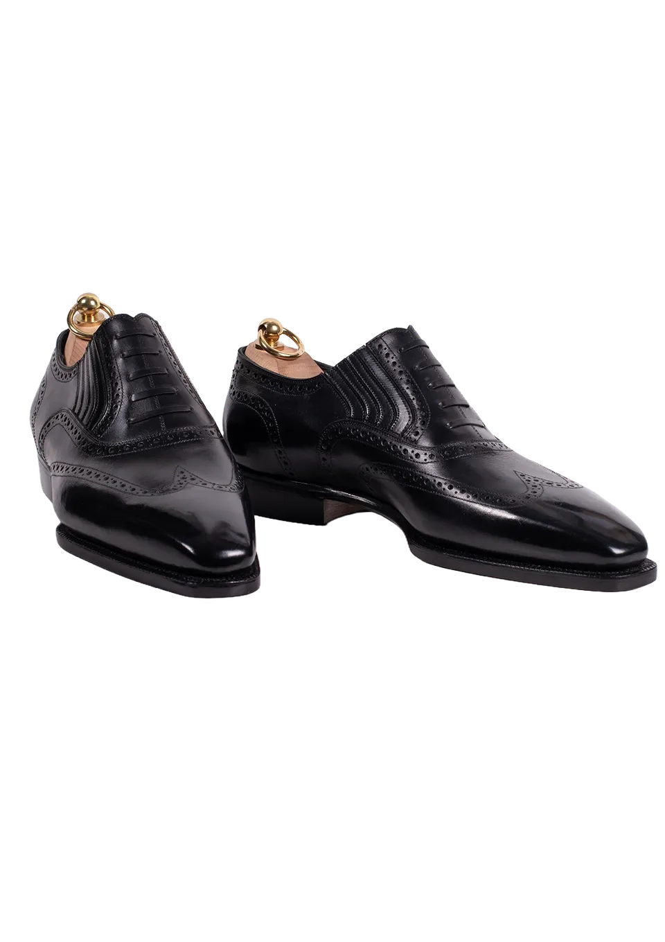 Stefano Bemer Lazymen scarpe oxford pelle nere wingtip