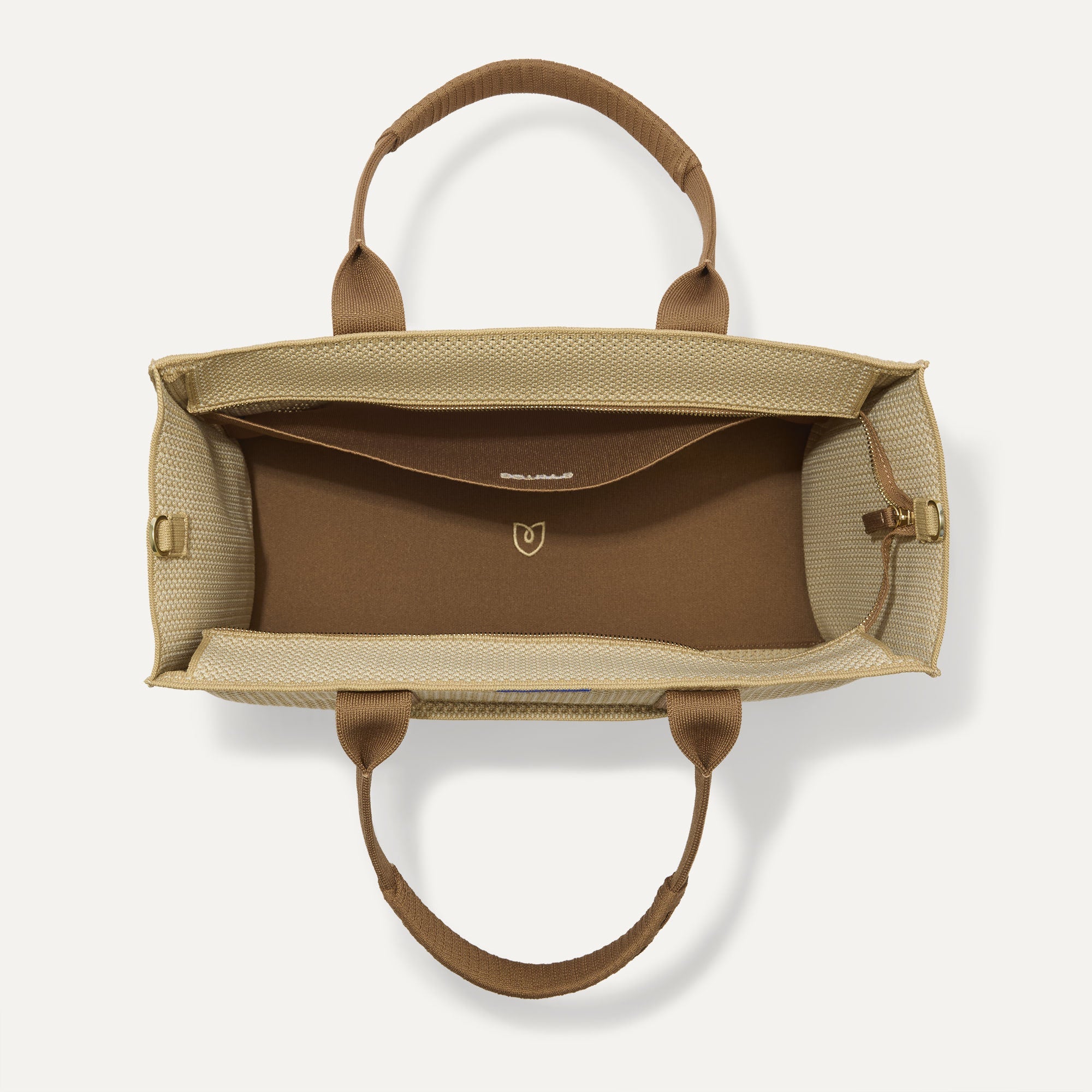 Rothy's The Classic Tote borsa Macadamia Open-Knit con zip