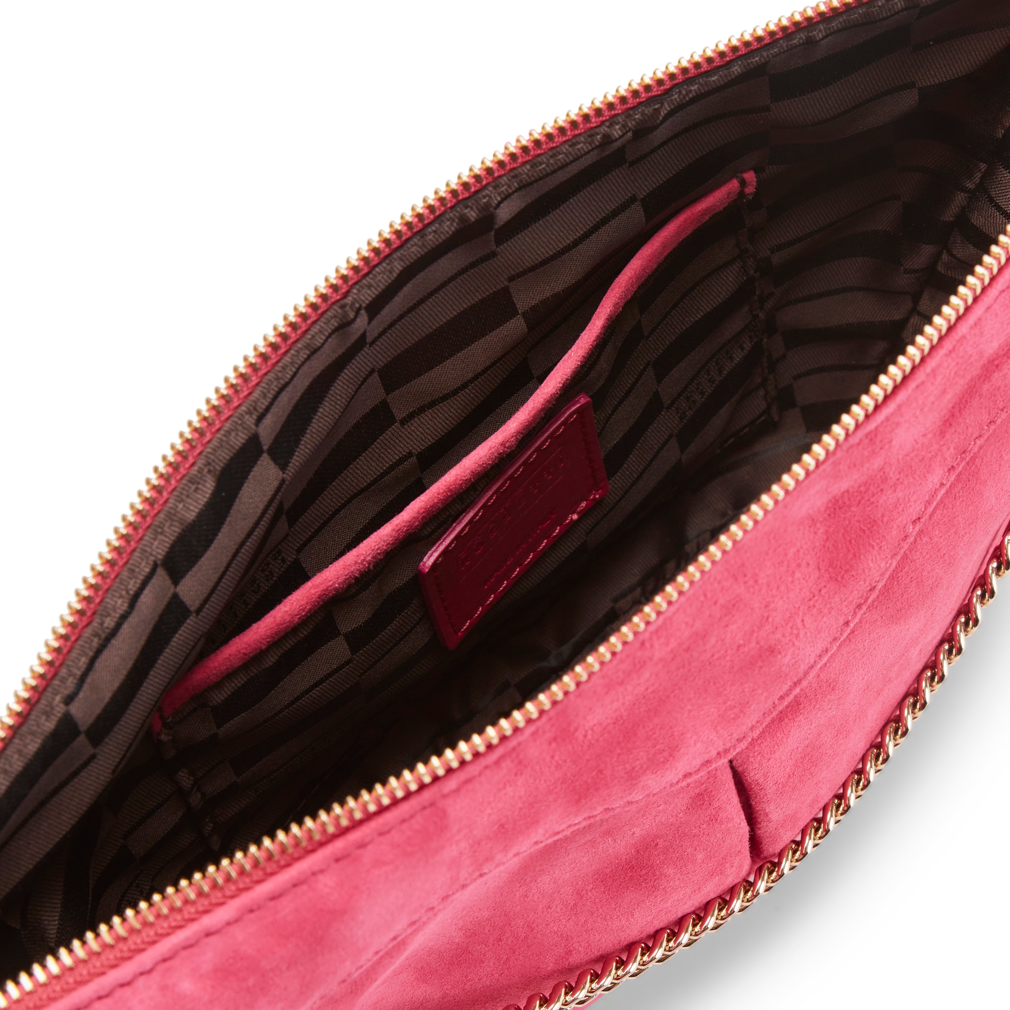 F.lli Rossetti Claire Pochette Fuxia in Suede