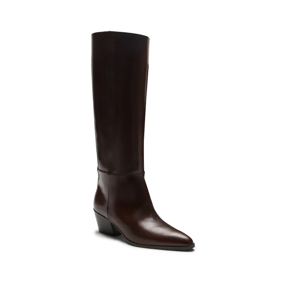 F.lli Rossetti 68150 Stivale Texano Pelle Donna Marrone tacco 50
