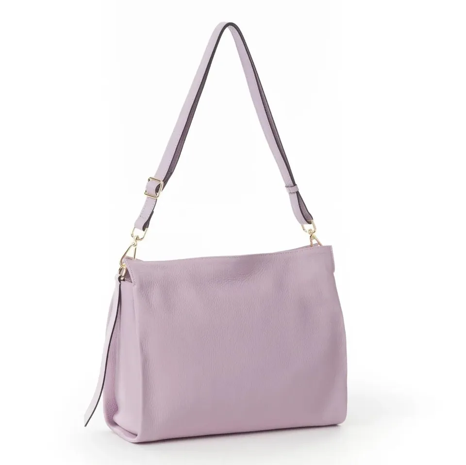 Sandro Barbera & Figli C17 Borsa Donna Lilac Pelle Bottalata 30cm