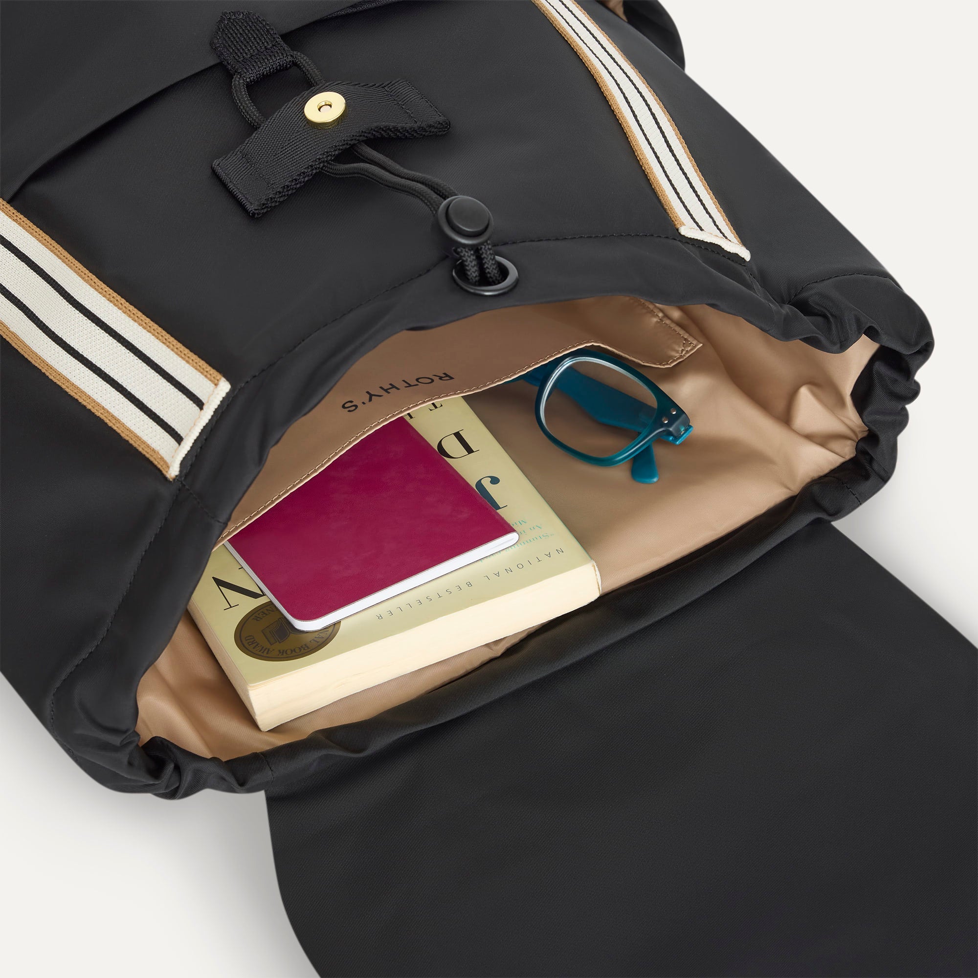 Rothy's Travel Cinch Backpack zaino donna Ink nero leggero