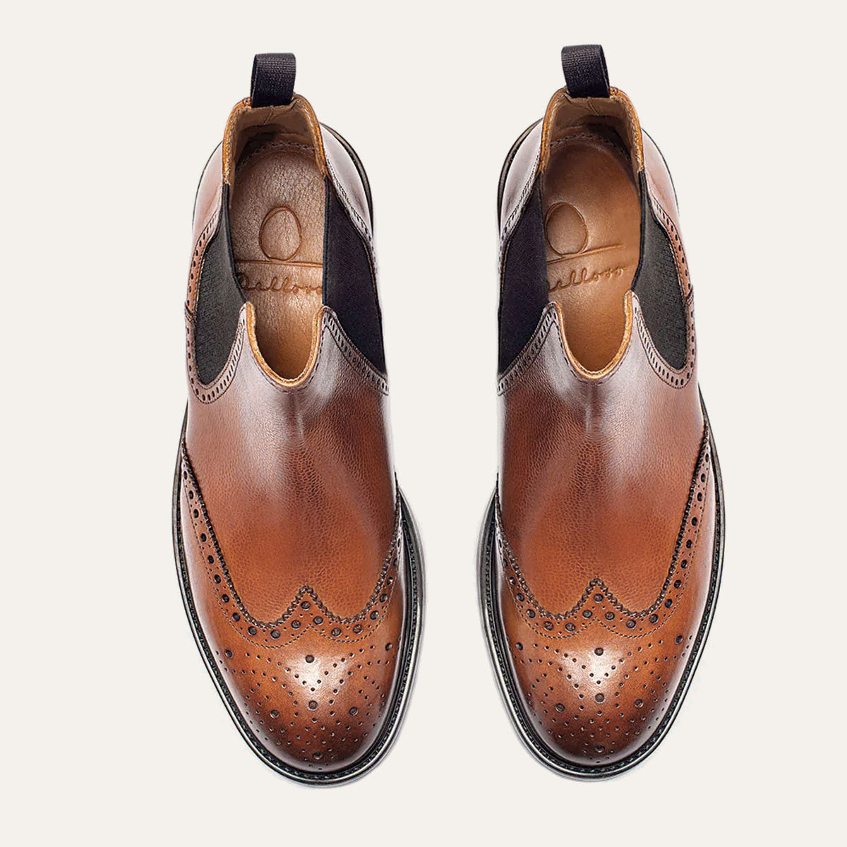 Dellovo Megaride Chelsea Boot Vitello Siena gomma
