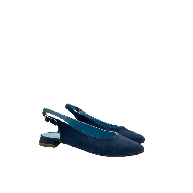 Sandro Barbera 254 Sandalo Donna Blu tacco 2 cm