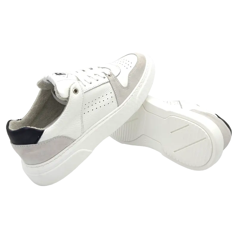 Sandro Barbera B68 Materia White/Black sneaker bianco pelle
