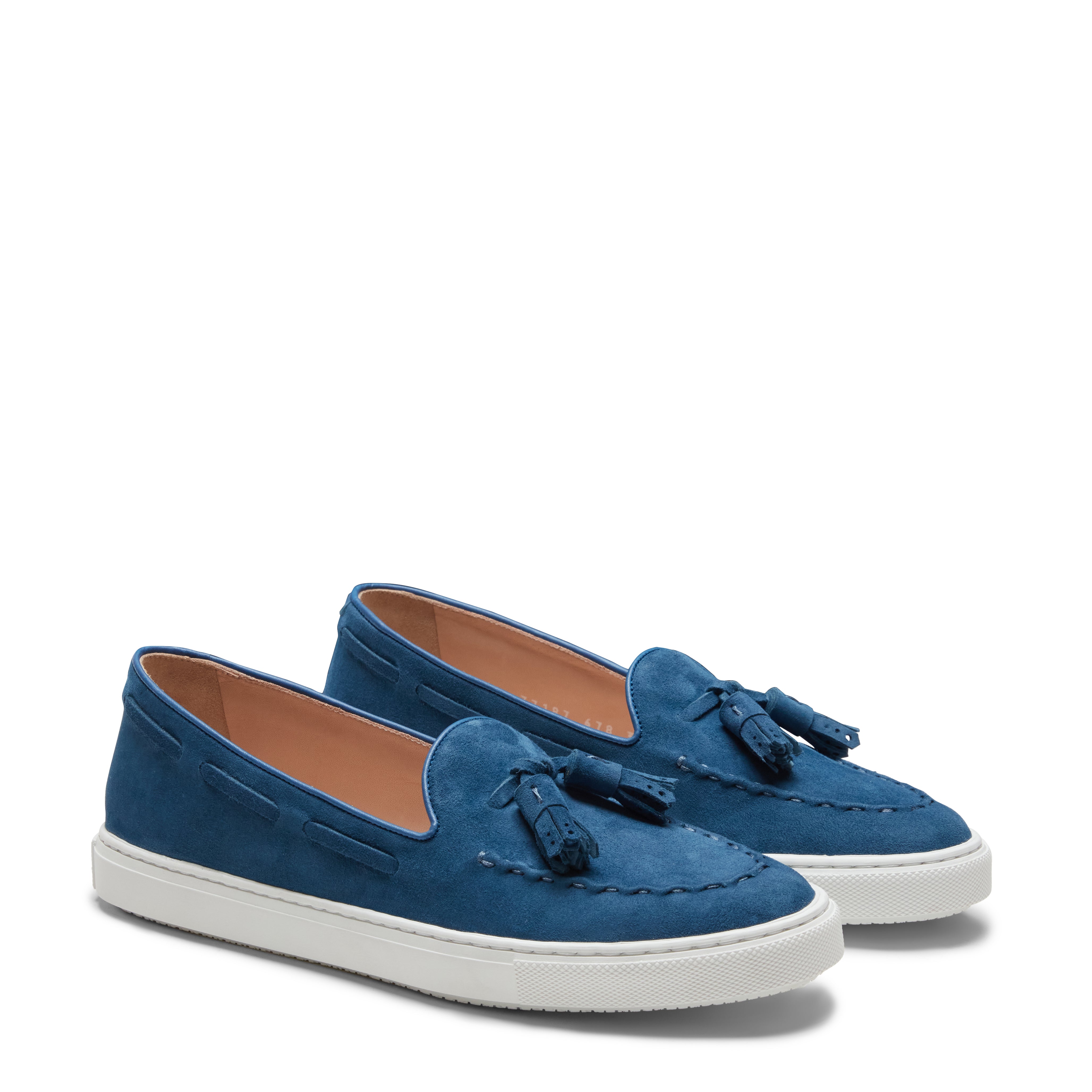 F.lli Rossetti Brera 77078 mocassino uomo indaco camoscio