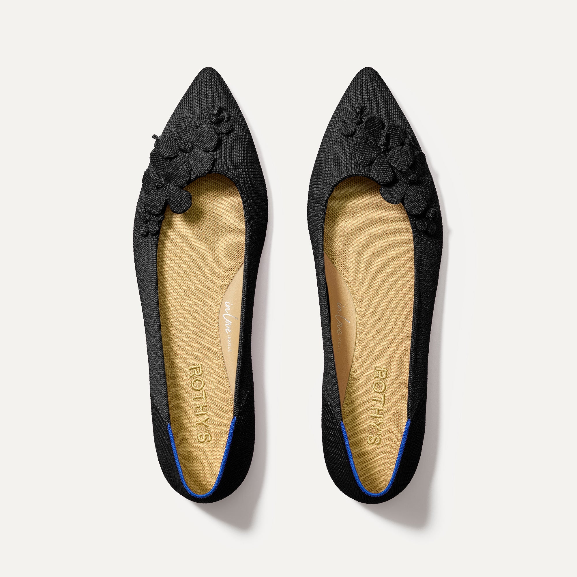 Rothy's The Petal Point II ballerine Nero punta a petalo