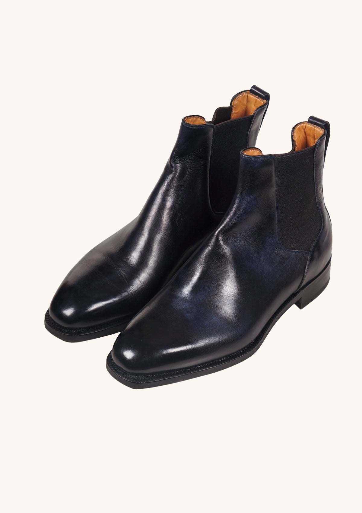 Stefano Bemer Boots C7911 stivale chelsea blu pelle museum