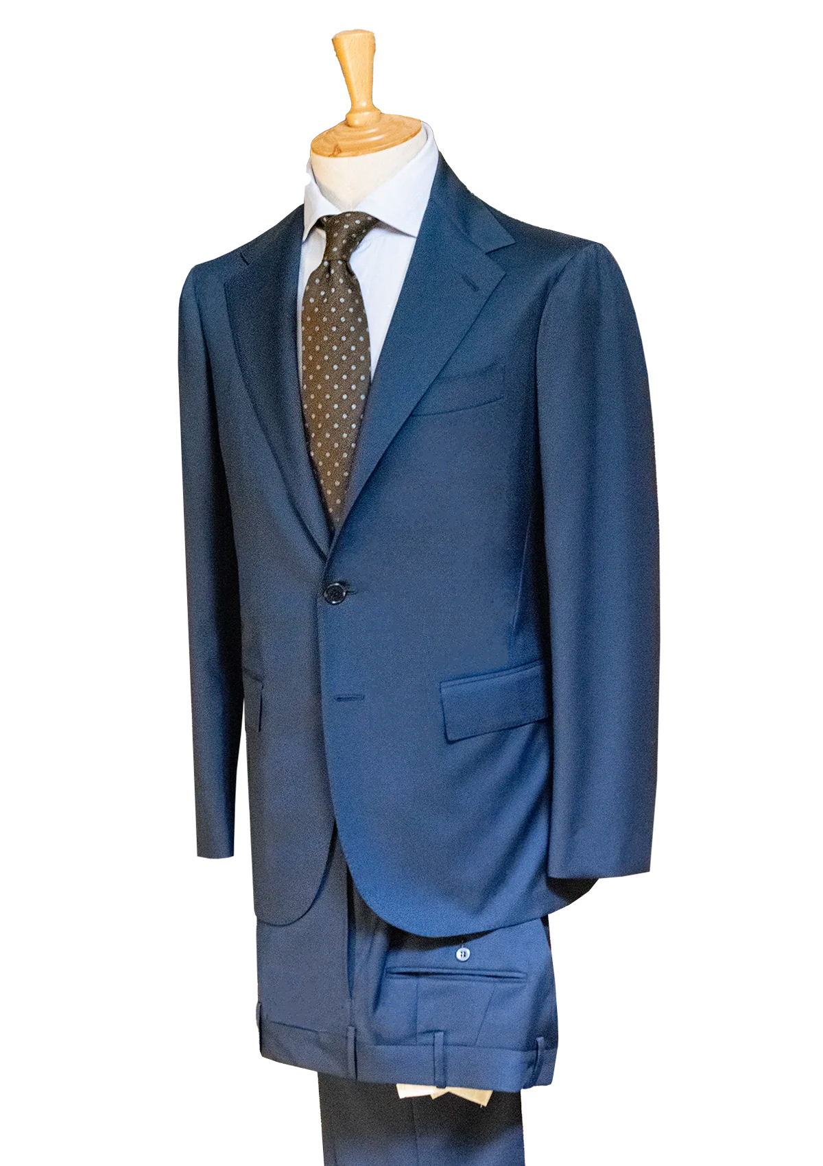Stefano Bemer SV1027 Abito Uomo Blu Lana Taglia 50