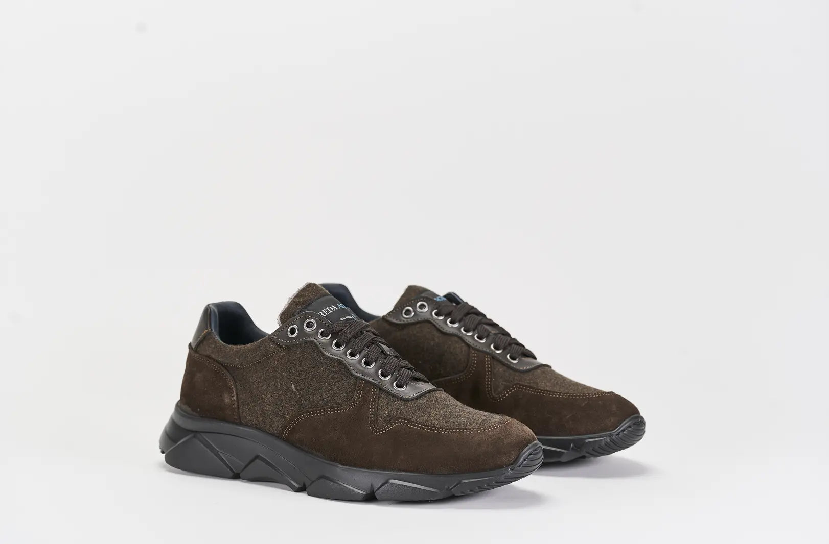 Sandro Barbera Wooly City Run sneaker marrone lana unisex