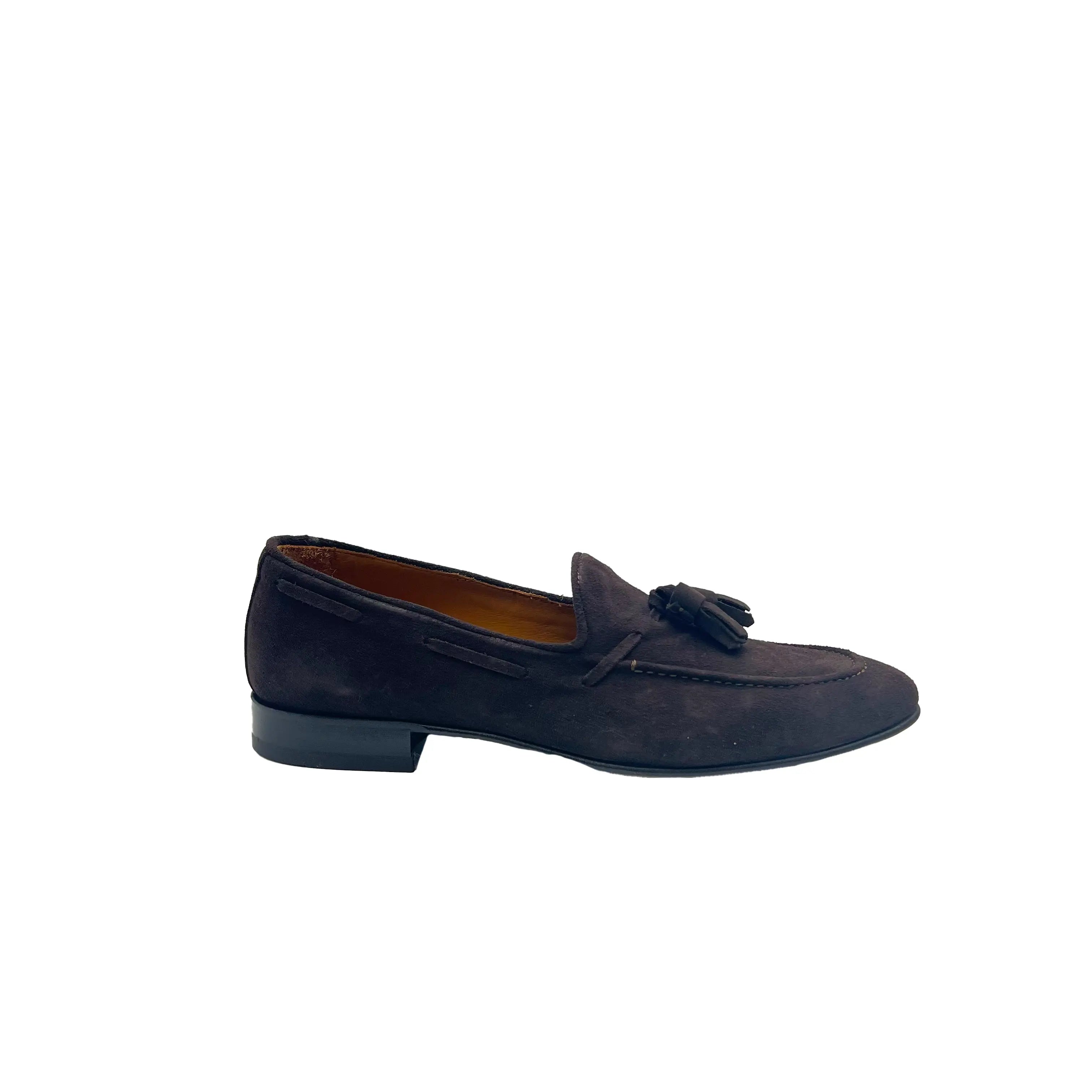 Sandro Barbera Mocassini 45218 tassel loafer uomo moka camoscio