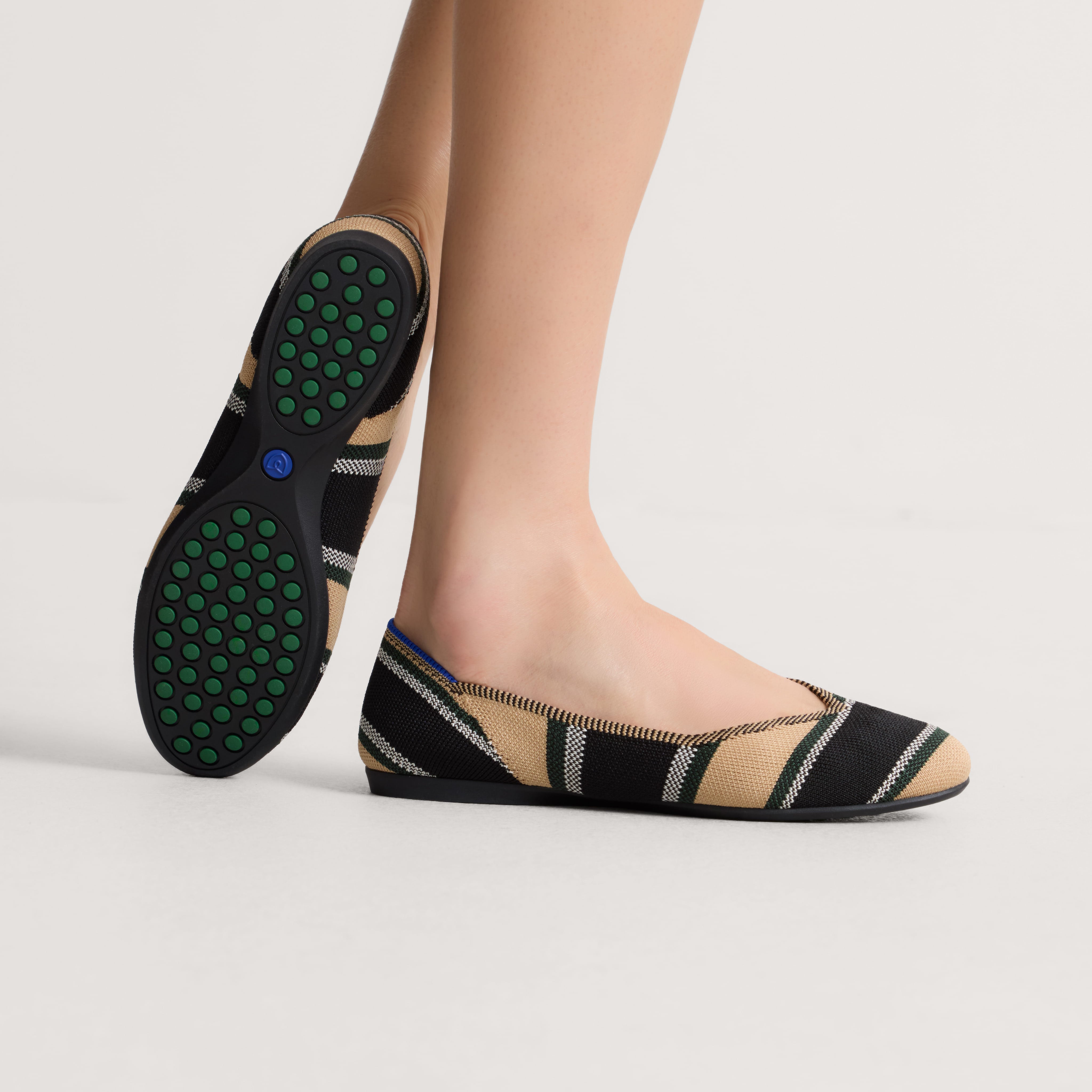 Rothy's The Daily Flat ballerine Hickory Stripe maglia comoda