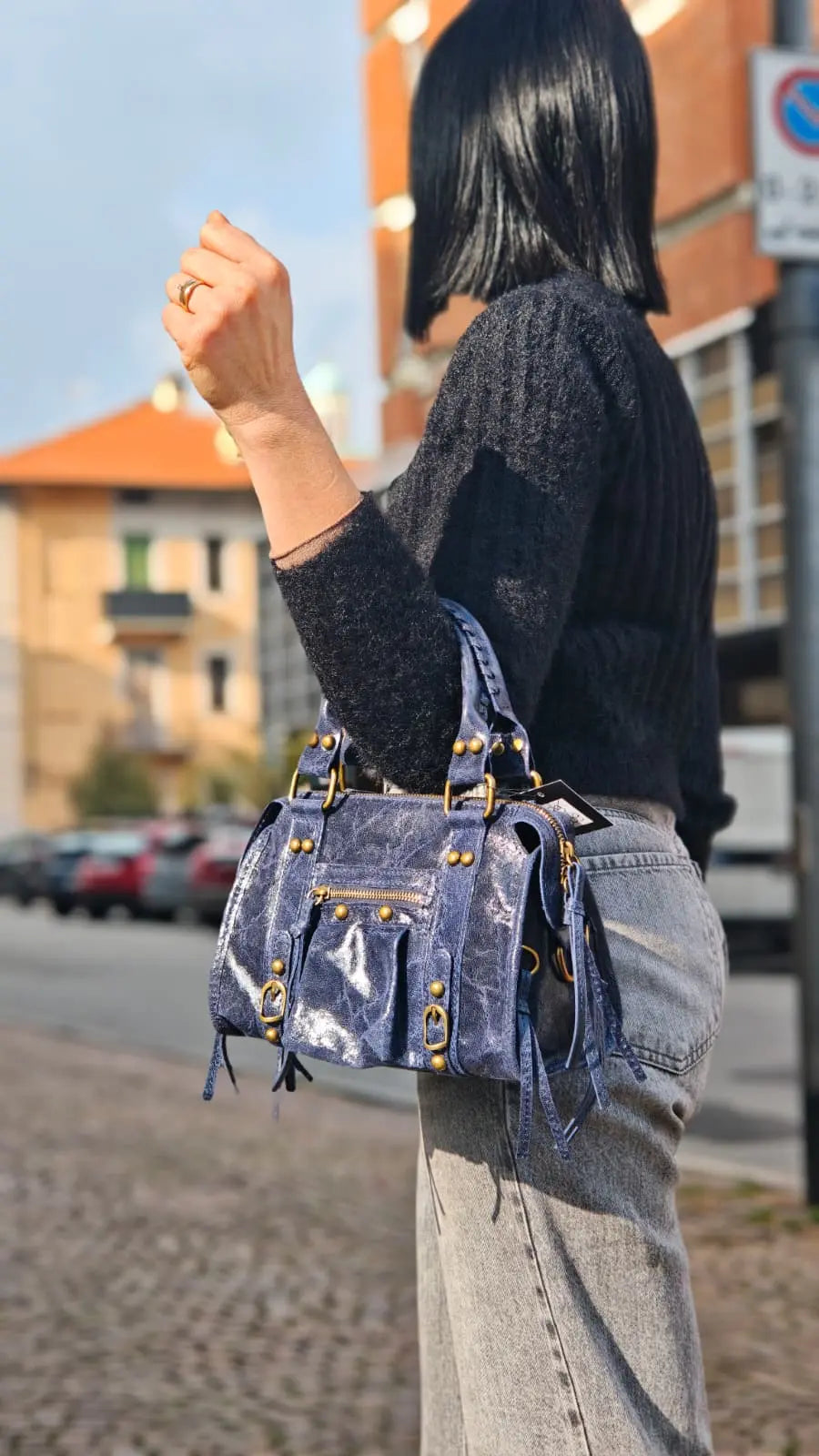 Sandro Barbera & Figli BABA29832 borsa a mano pelle blu