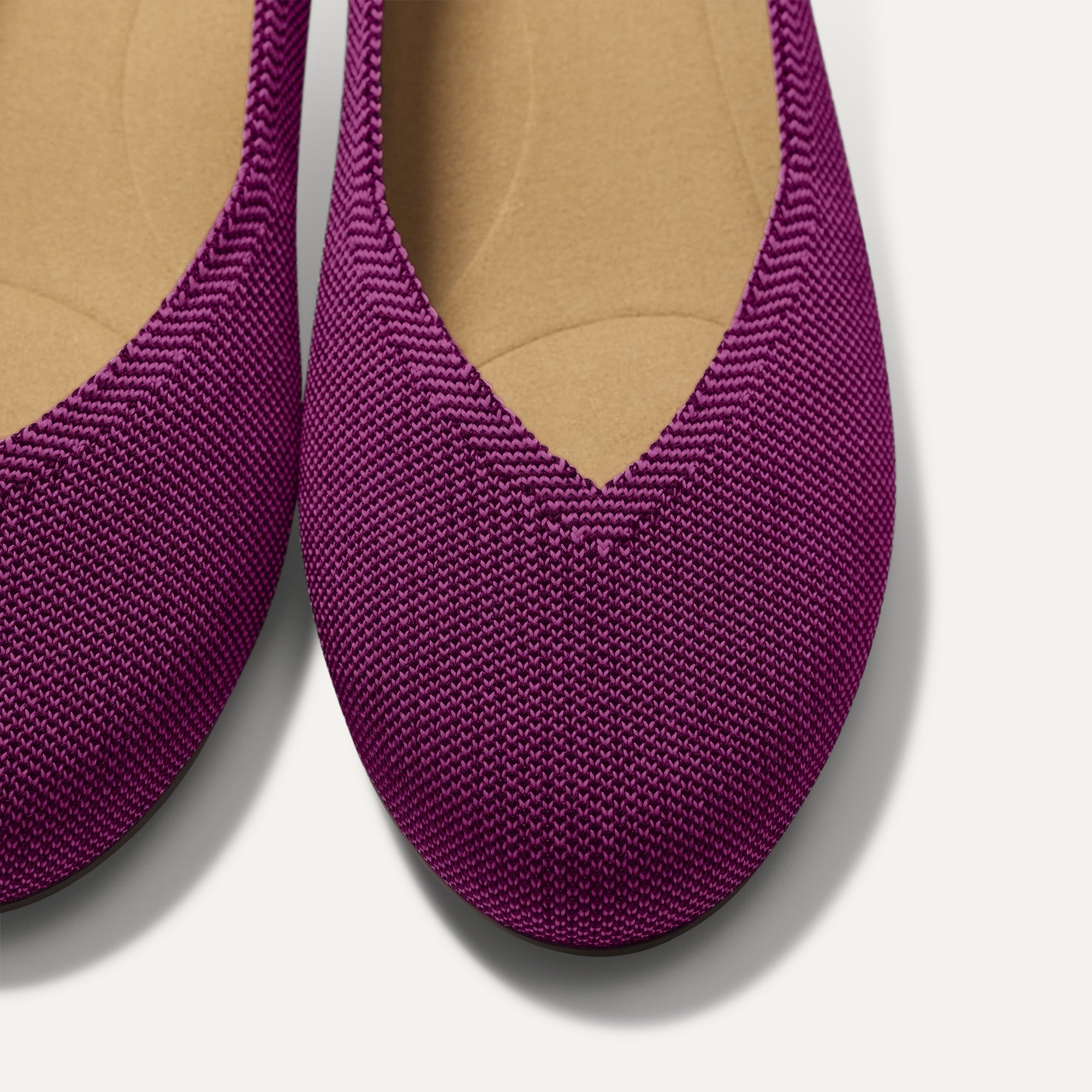 Rothy's The Daily Flat ballerine Wild Berry rosa knit
