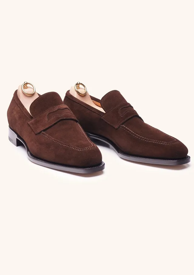 Stefano Bemer Mocassino C1330 Marrone Camoscio Misura 42