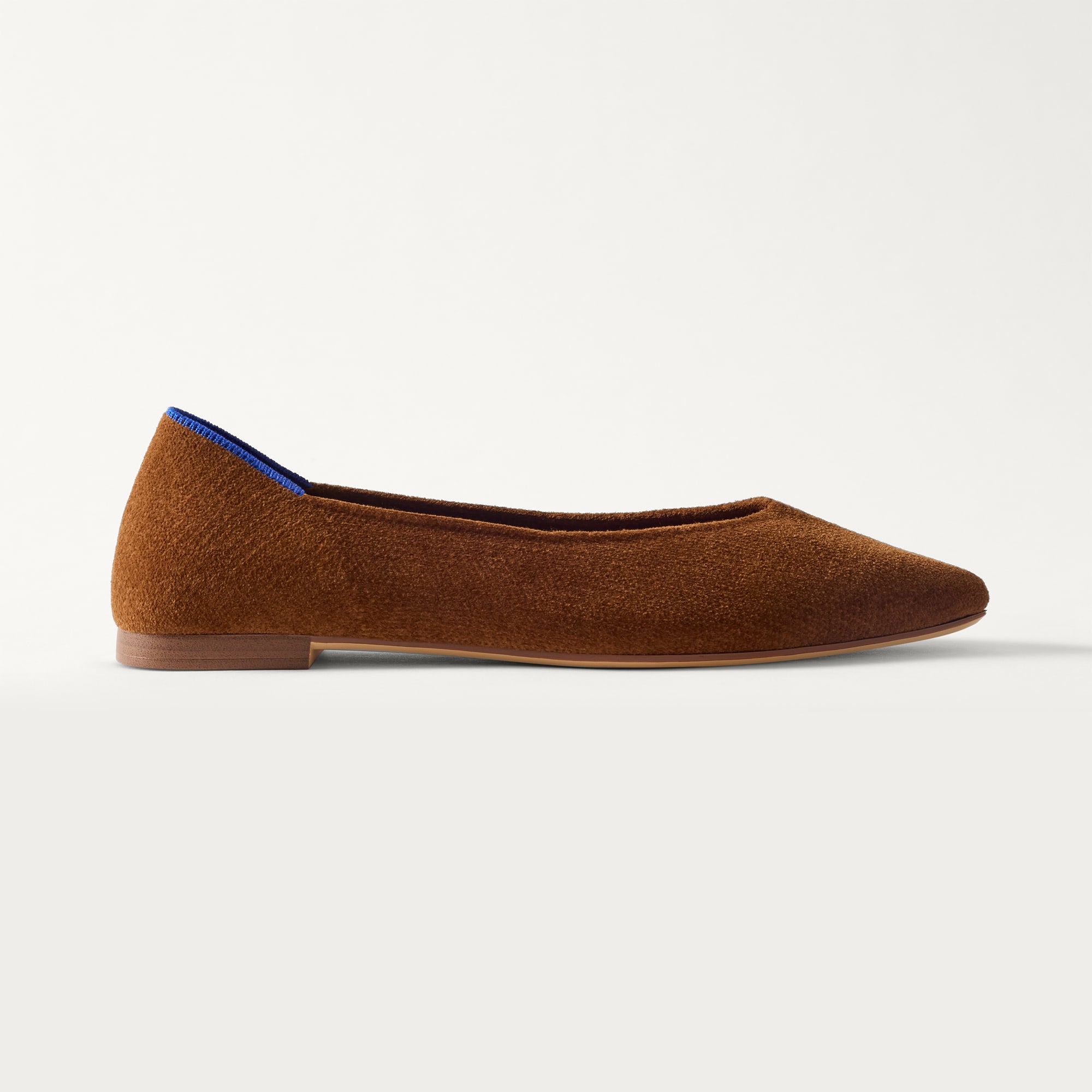 Rothy's The Point III ballerine ReVelvet Russet marrone caldo