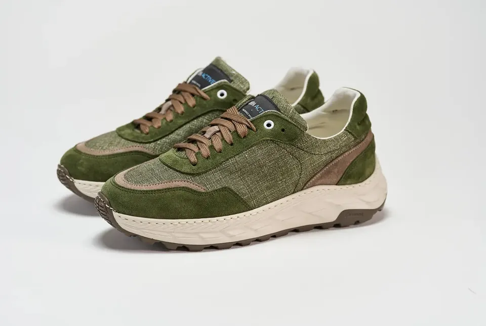 Sandro Barbera Wooly Runix Green sneaker uomo verde lana