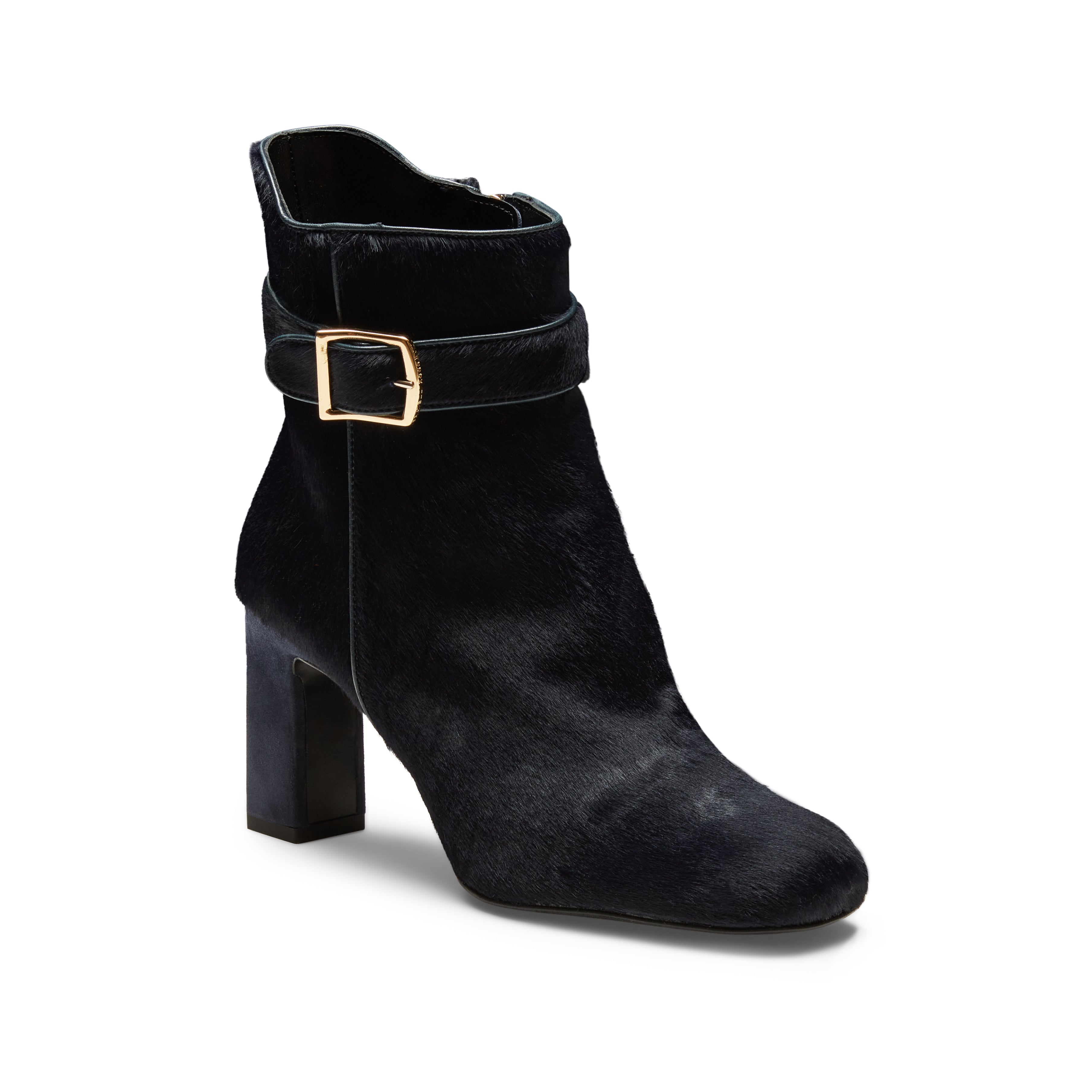 F.lli Rossetti stivaletto donna marine pelle tacco 90 fibbia