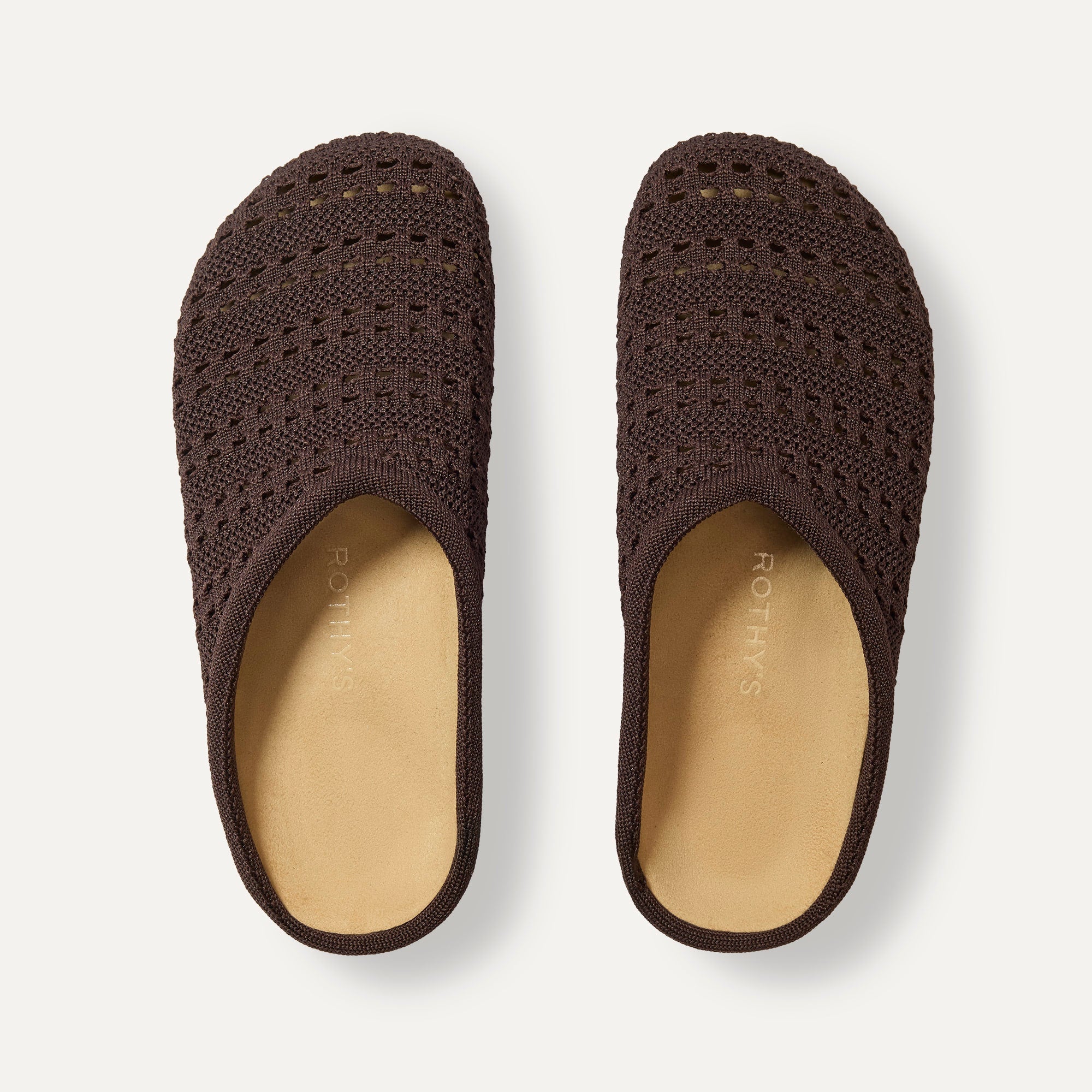 Rothy's The Casual Clog zoccoli donna Chocolate uncinetto