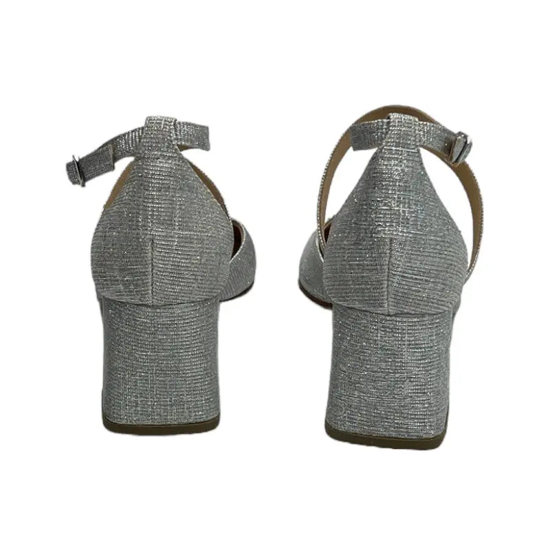Sandro Barbera & Figli 603 Galassia Silver sandali tacco argento