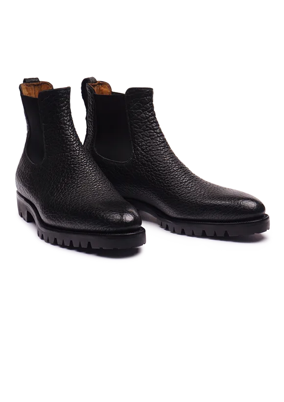 Stefano Bemer Boots C7905V2 stivali chelsea nero bisonte