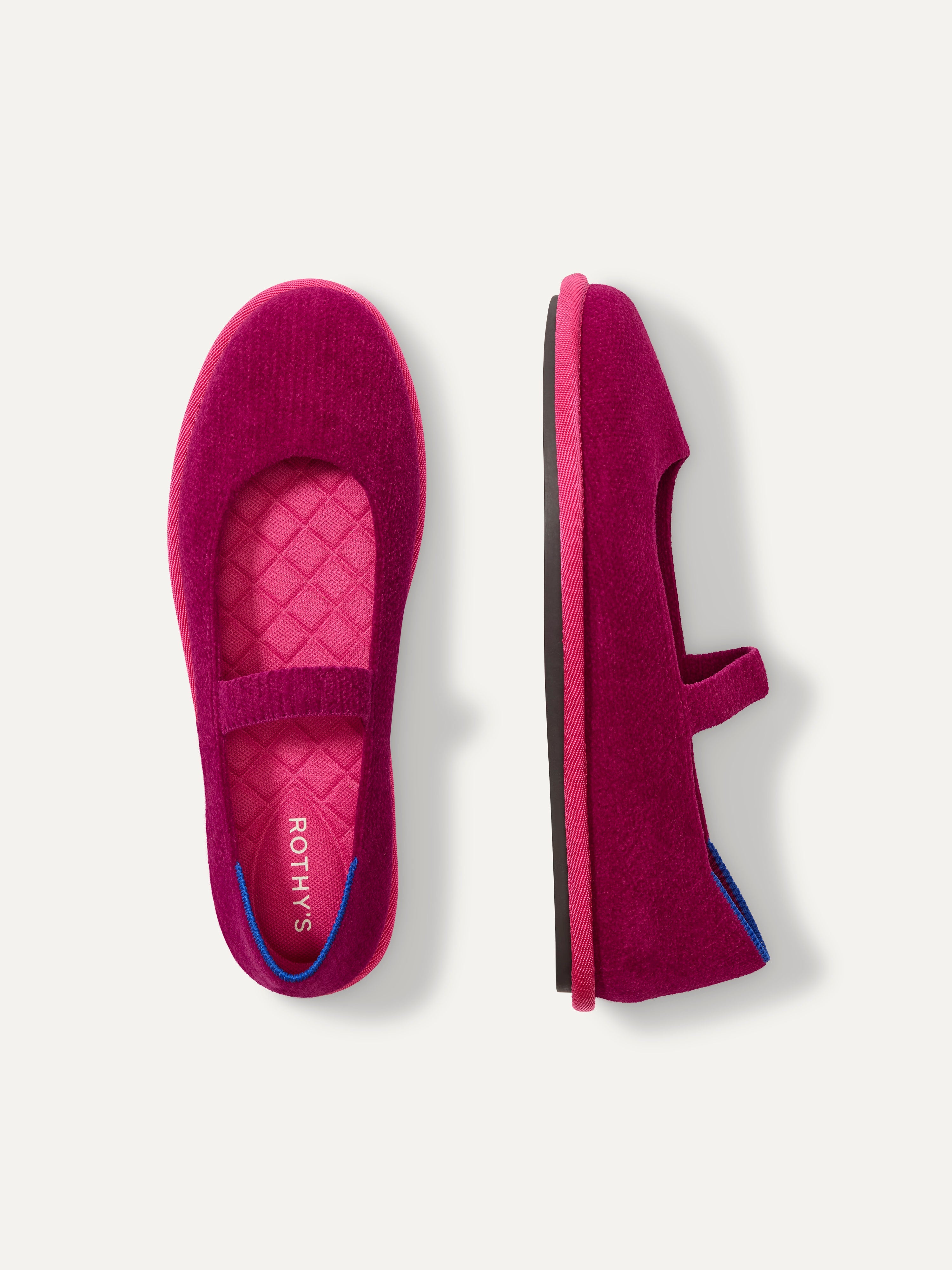 Rothy's The Cruiser Mary Jane ballerine viola Berry Pop