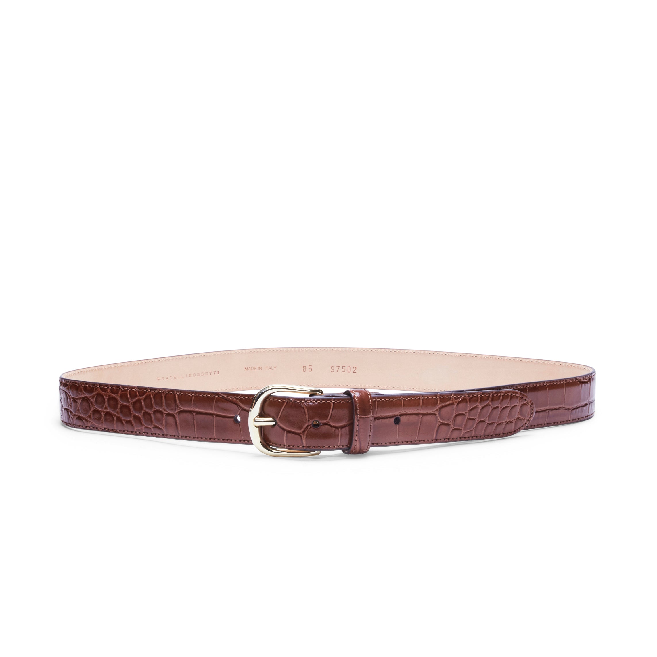 F.lli Rossetti 97502 Cintura Donna Pelle Cognac Cocco