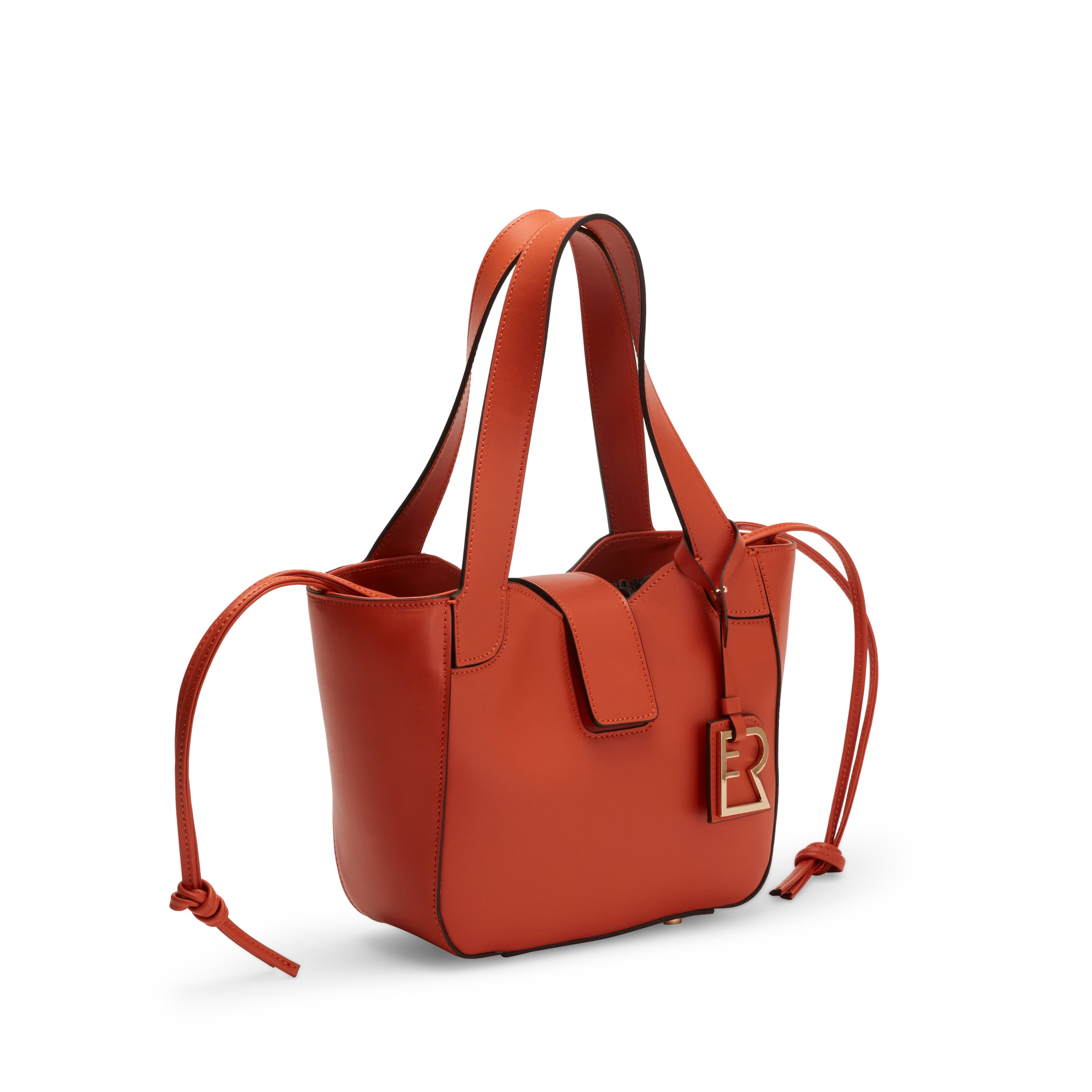 F.lli Rossetti Lisetta Tote Piccola Borsa Mandarino Pelle