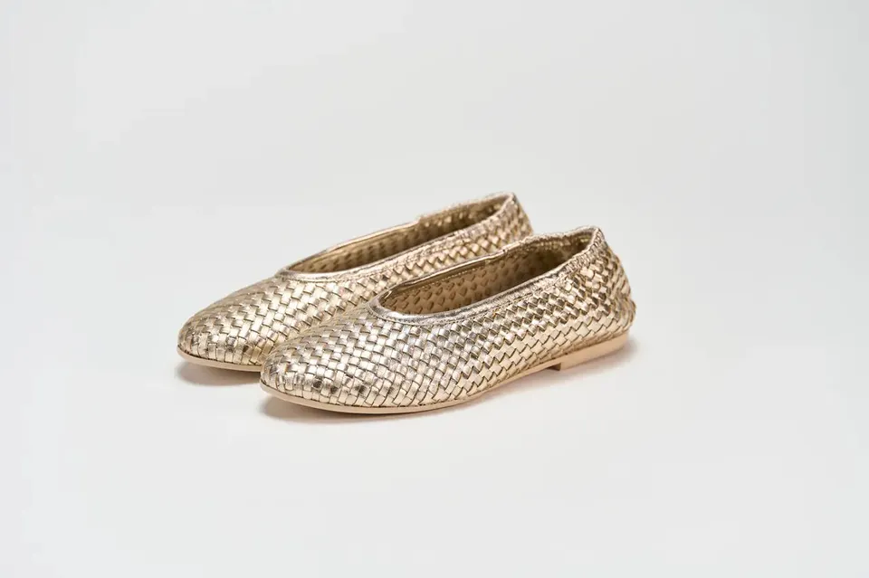 Sandro Barbera Brunella 1 ballerina donna platino nappa