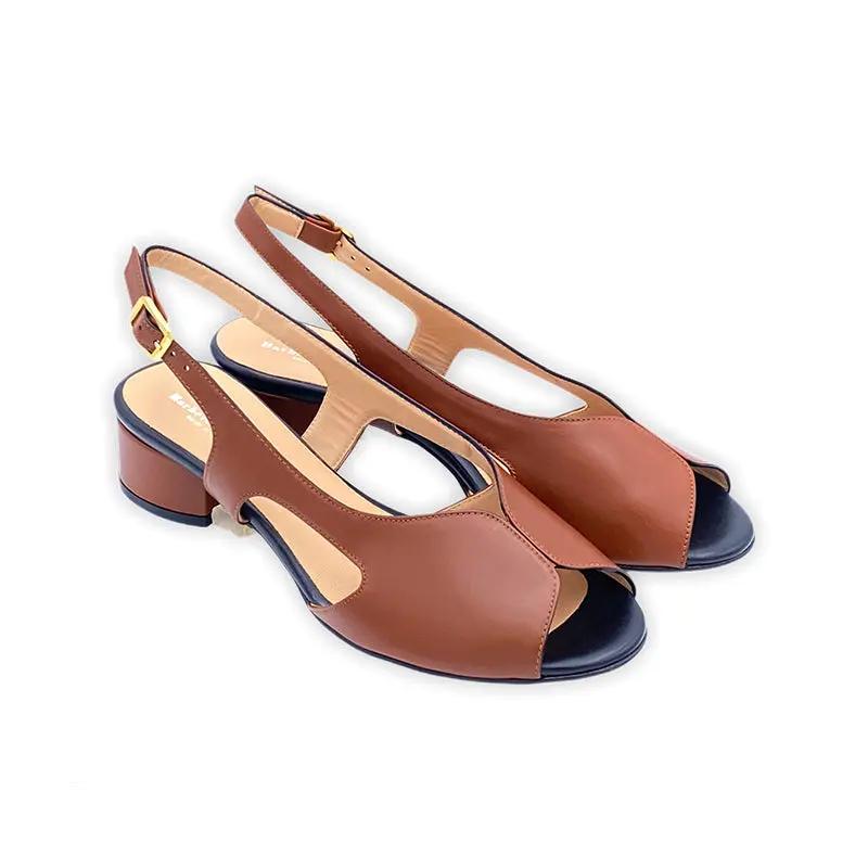 Sandro Barbera 321 Sandali Donna cuoio nappa tacco 3 cm
