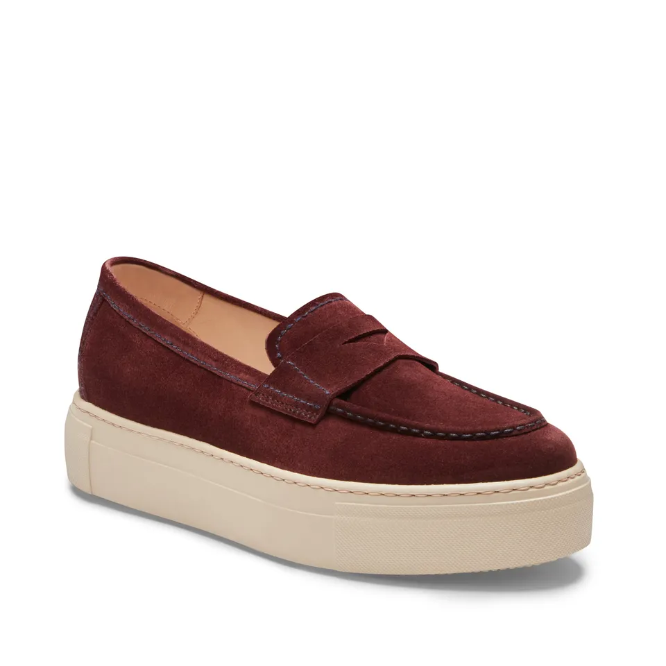F.lli Rossetti 77268 mocassino donna suede bordeaux gomma