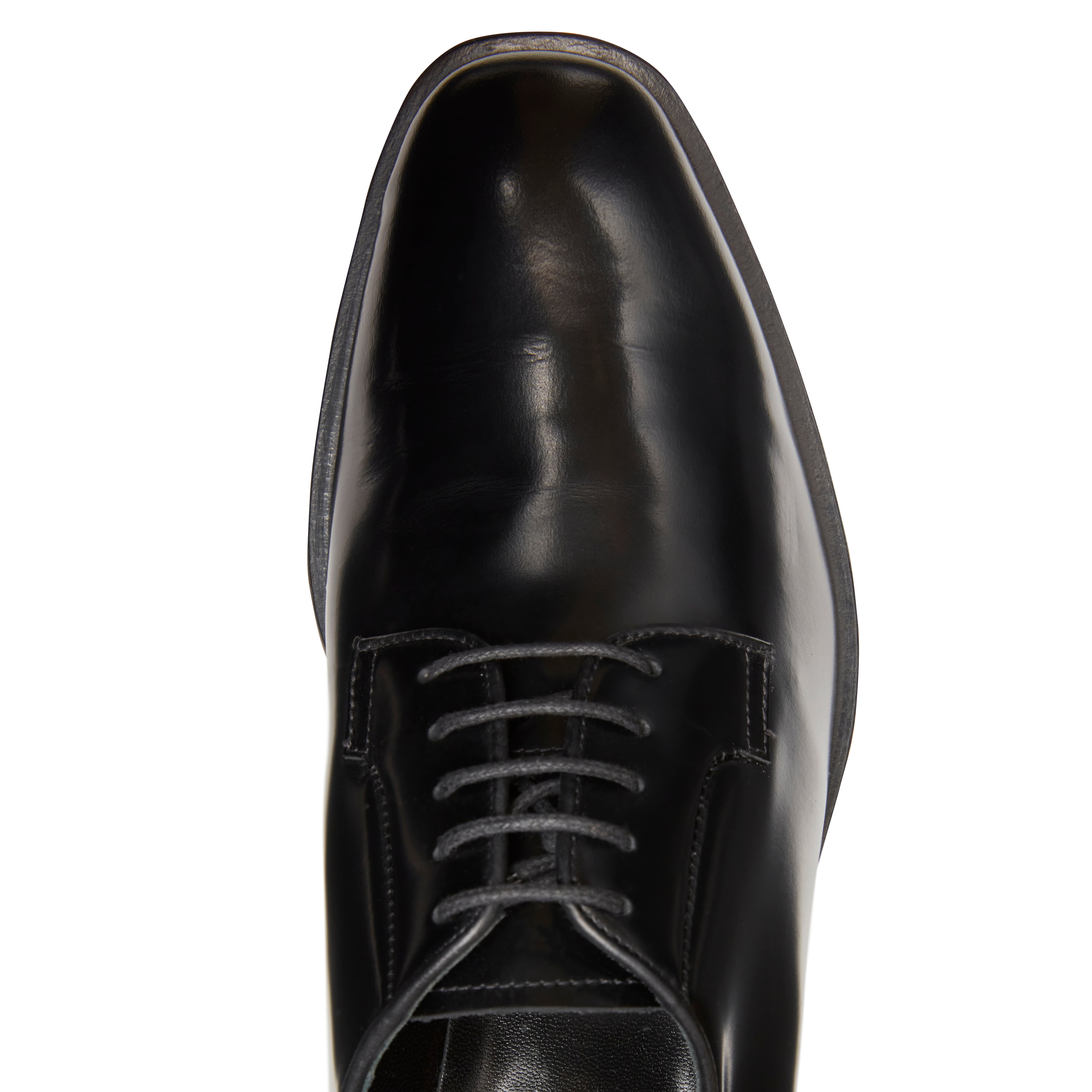 F.lli Rossetti 68311 Derby Pelle Nero Look Mannish