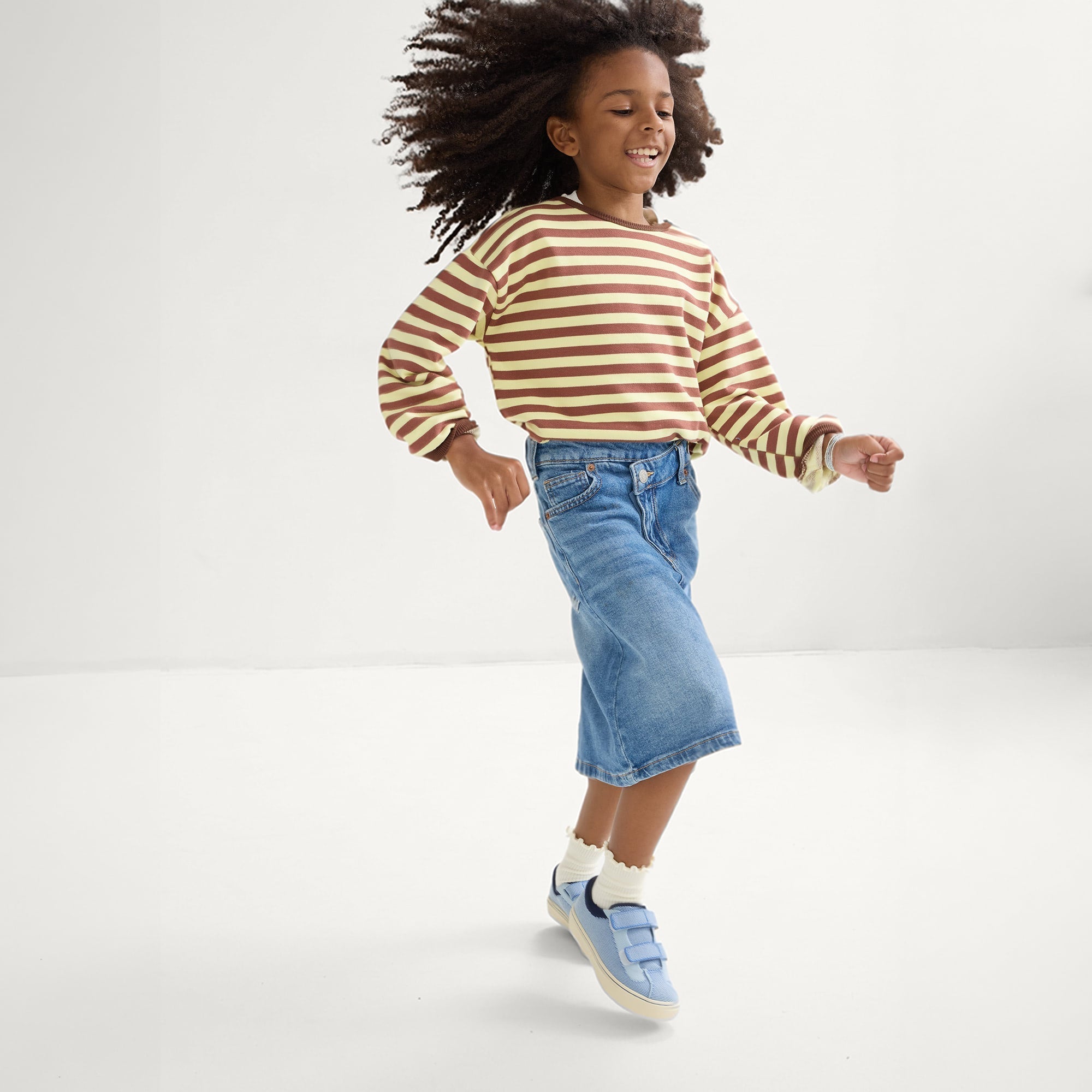 Rothy's The Kids Strap Sneaker sneakers bambino Berry Blue velcro