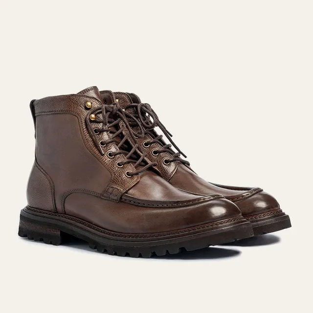 Dellovo Spadaro oxford uomo vitello-marrone gomma