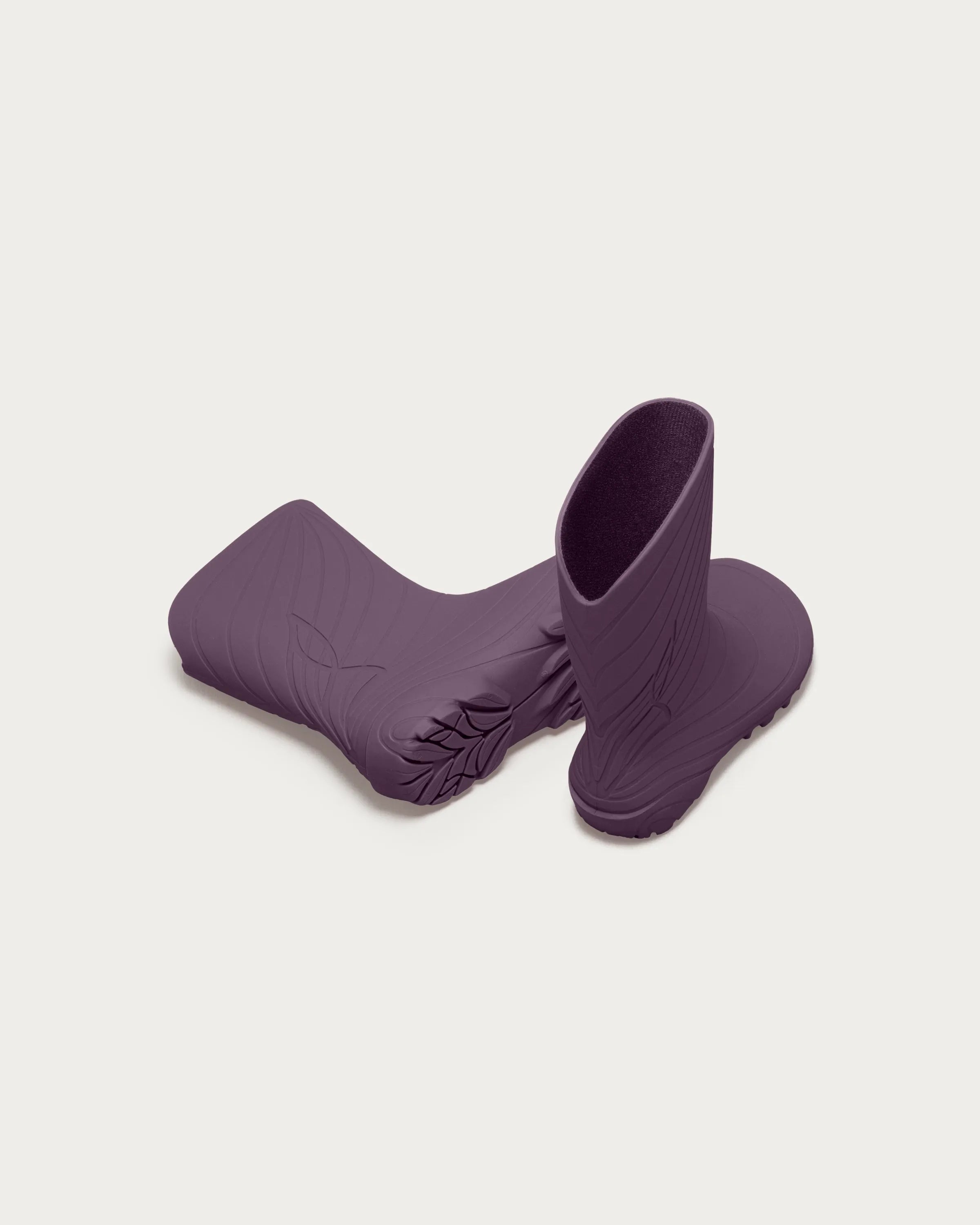 Wildling Shoes Ranidae Plum stivali pioggia viola vegan