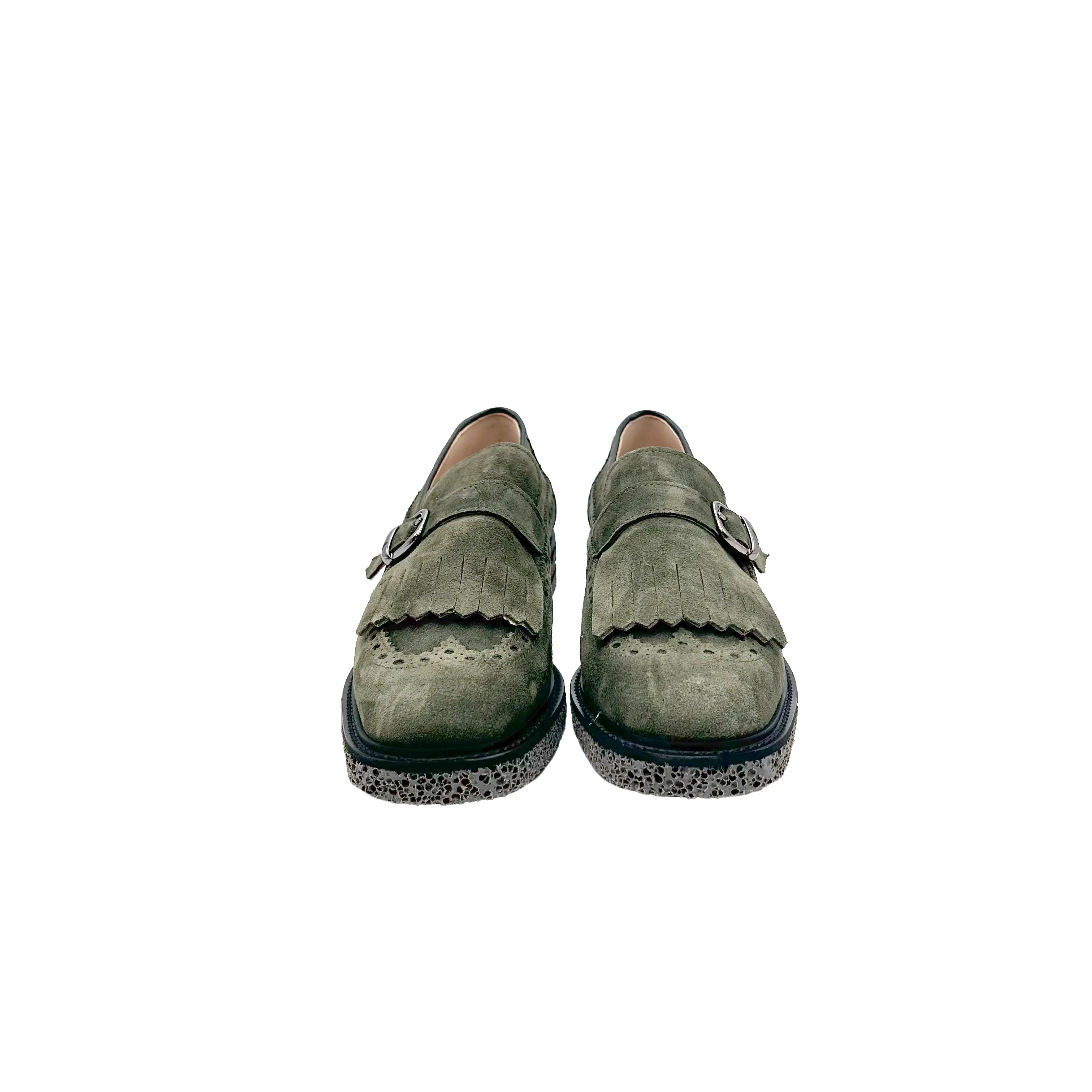 Sandro Barbera & Figli Stringate Donna 090 mocassini verde oliva